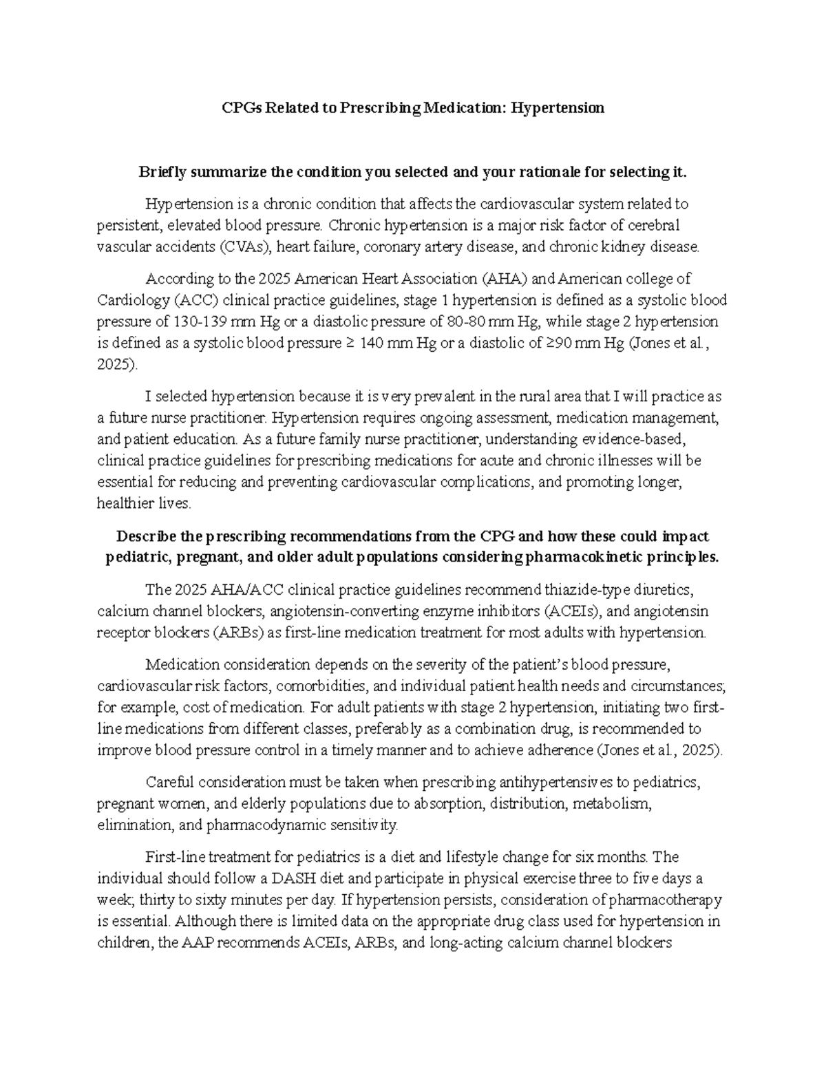 Week 1 Collaboration - CPGs on Hypertension: Strengths & Weaknesses ...