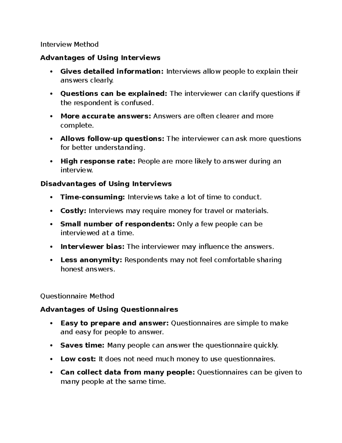 Interview Method: Advantages & Disadvantages of Interviews ...