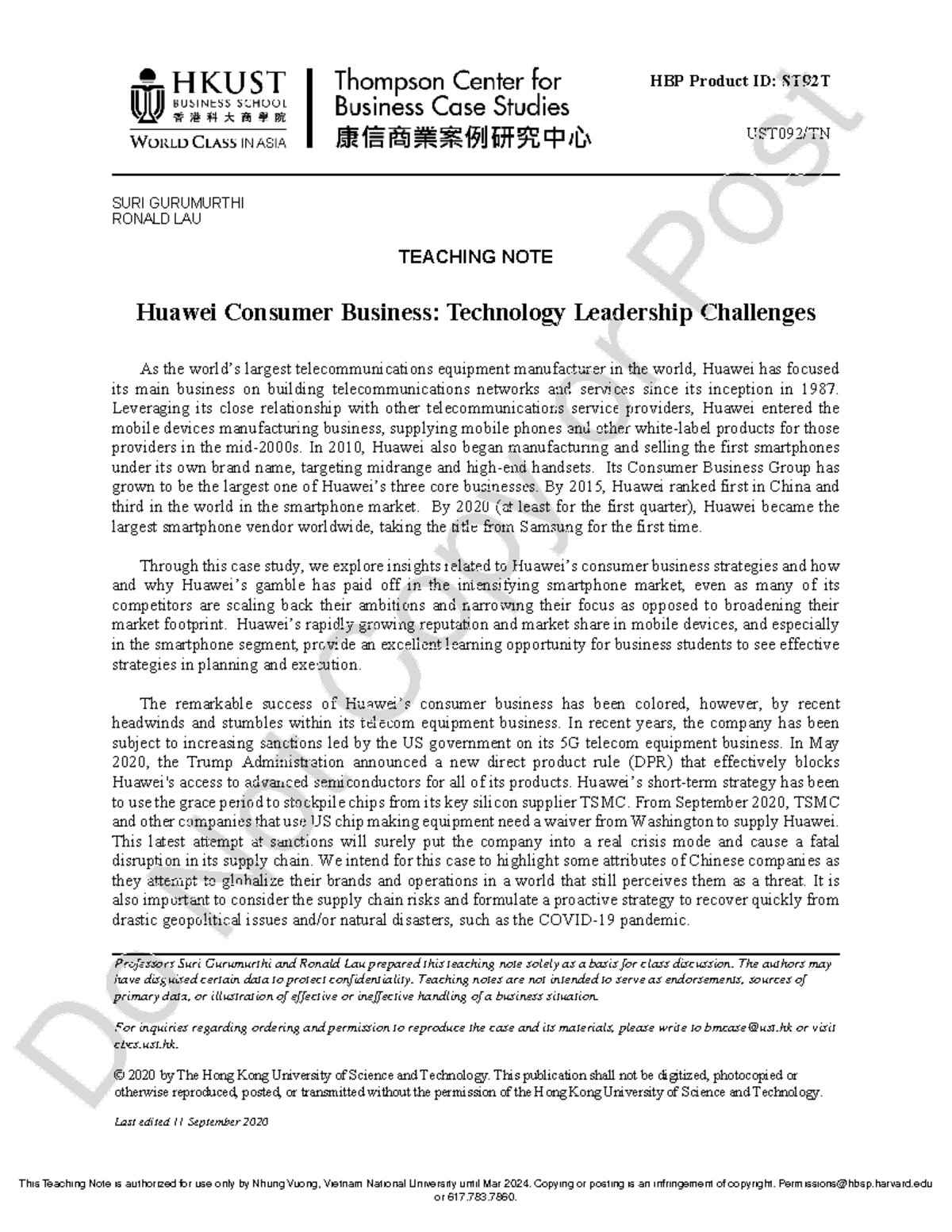 ST92T Case Study: Huawei's Consumer Business & Tech Leadership ...