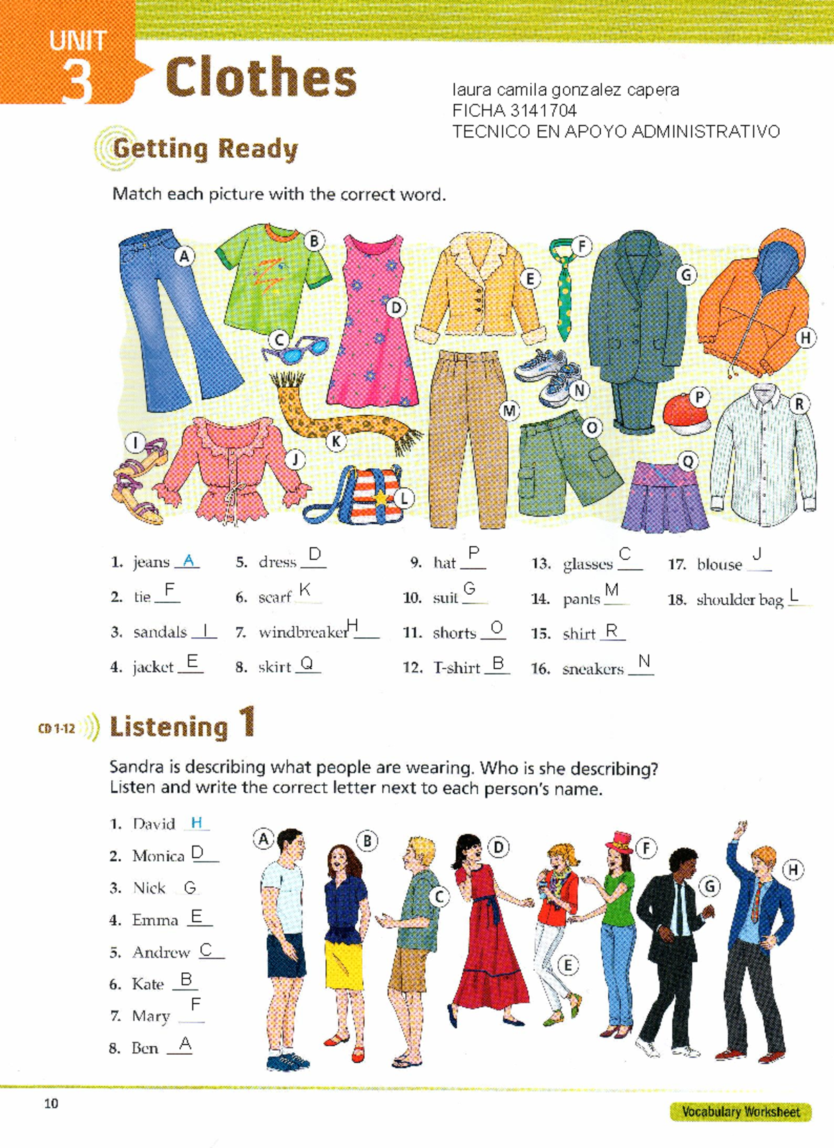 SENA English - Listening Workshop III: Fashion Conversations - Studocu
