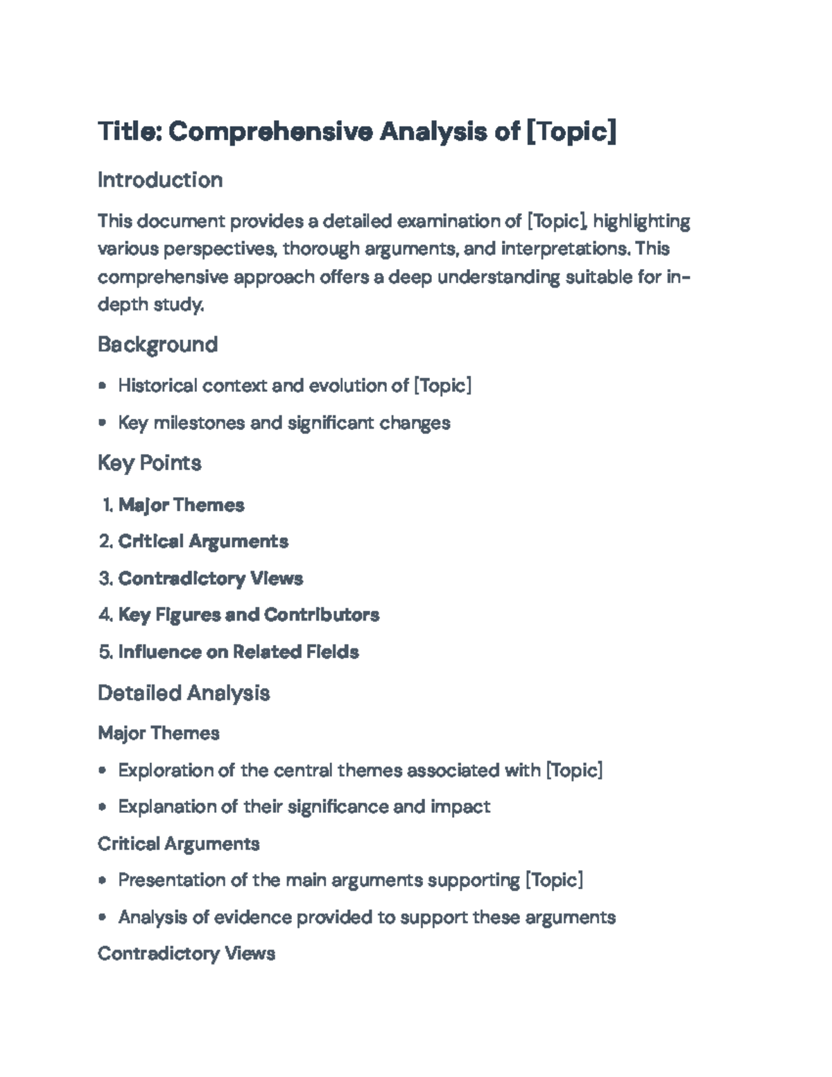 Comprehensive Analysis of [Topic]: In-depth Study for Academic Purposes ...