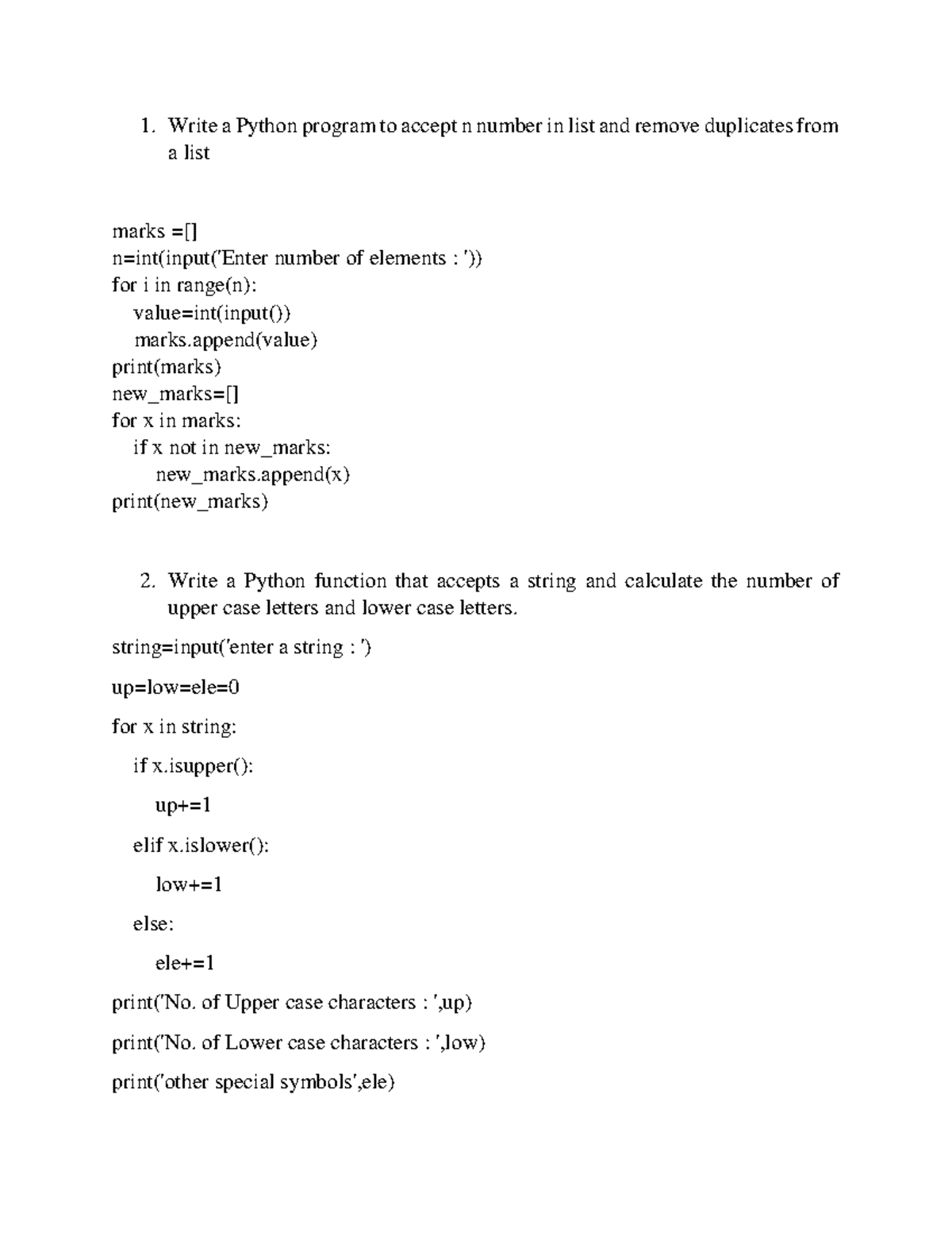 Final Exam Python Programming Solutions - GHMNGHI - Studocu
