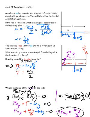 Unit 19: Angular Momentum Concepts and Problem Solving Techniques ...