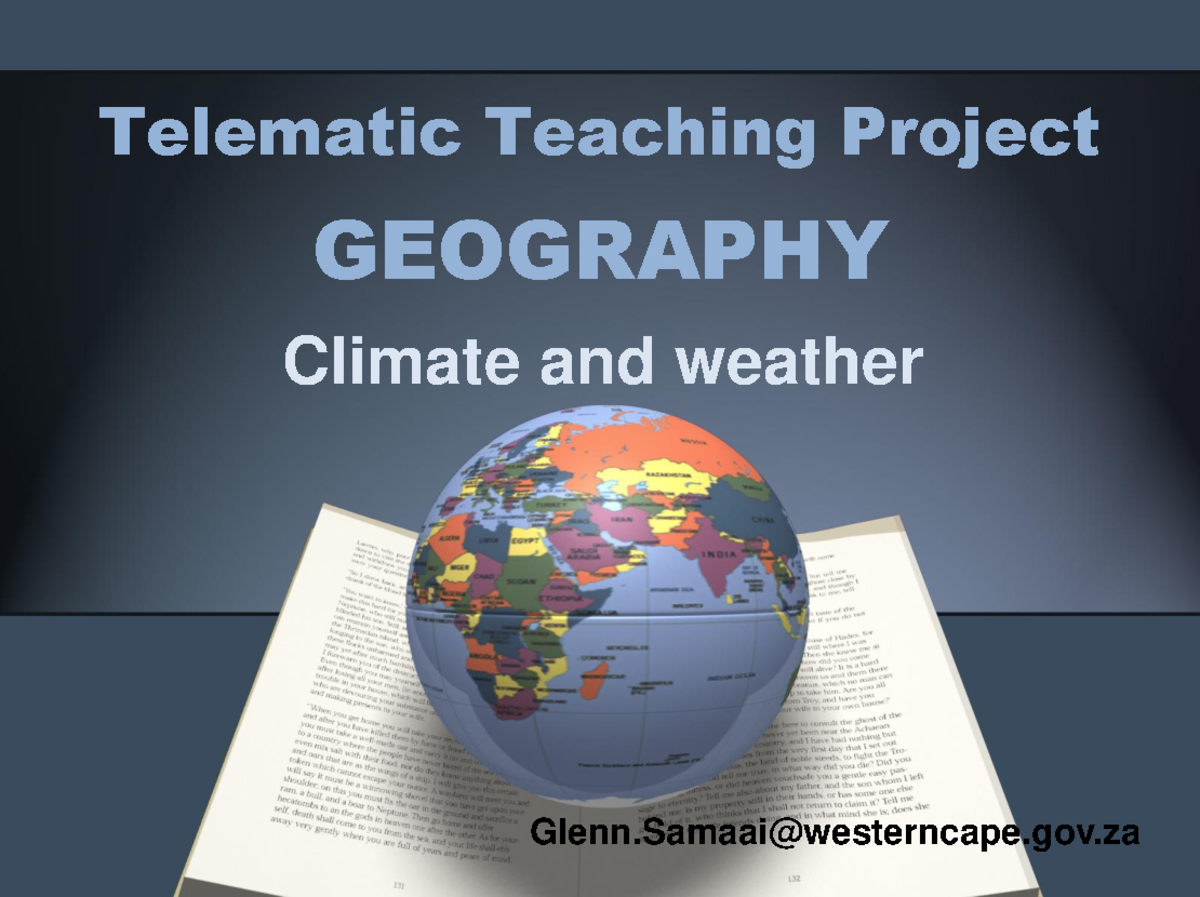 Telematic Teaching Project: Geography on Cyclones and Weather Patterns ...