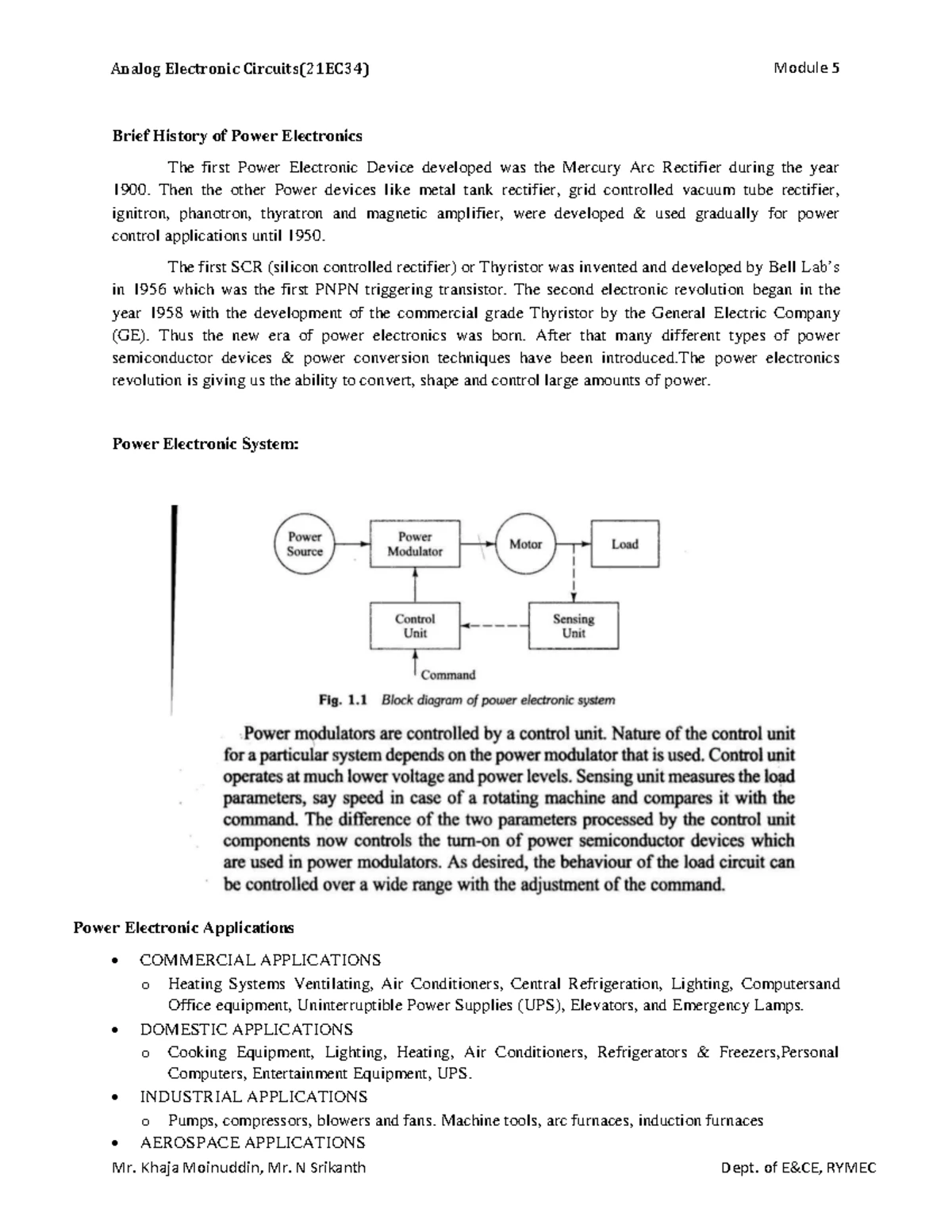 AEC Module 5 - Field Effect Transistors (FET) Overview and ...