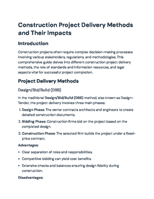 Integrated Construction Project Management Guide - Comprehensive Guide ...
