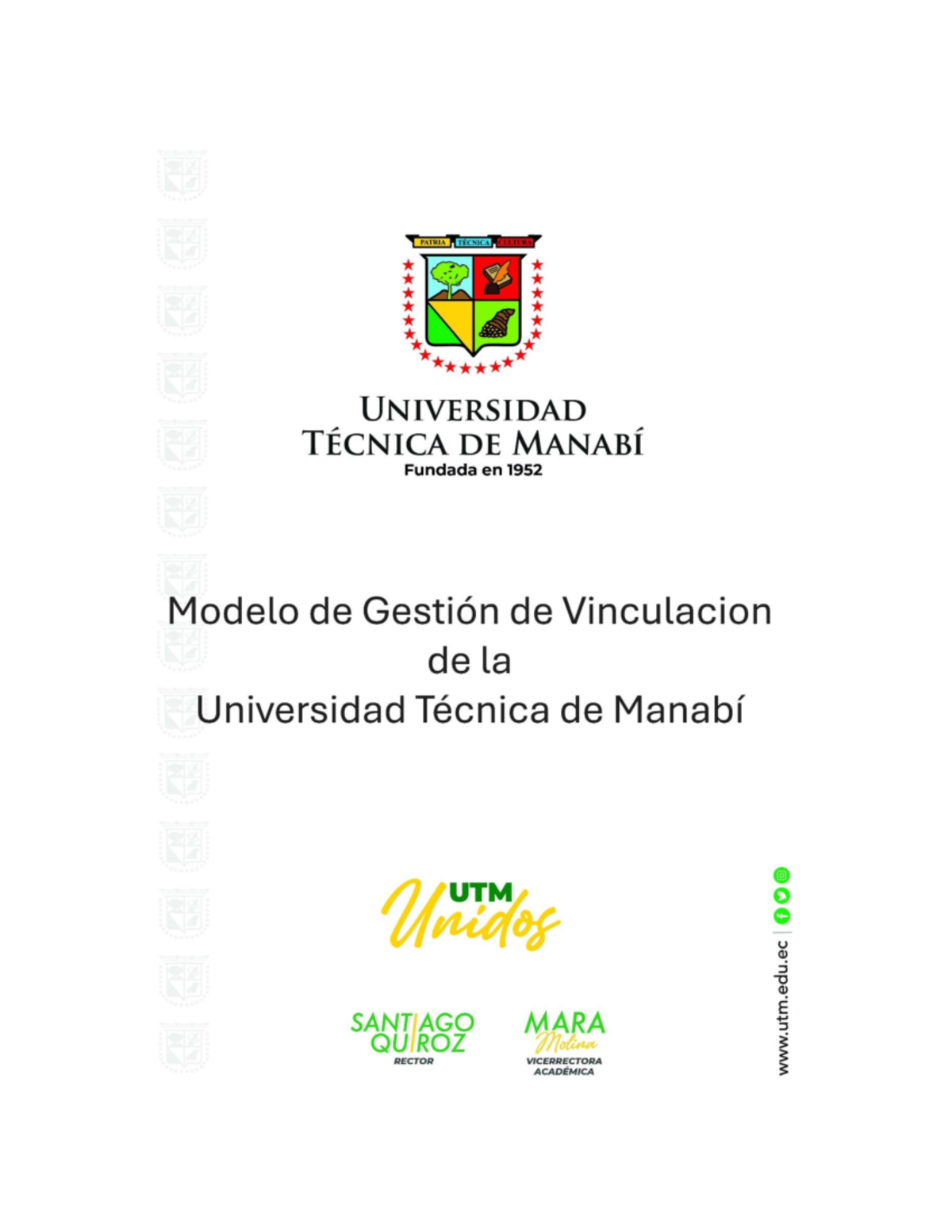 Modelo de Gestión de Vinculación de la UTM: Un Enfoque Transformador ...