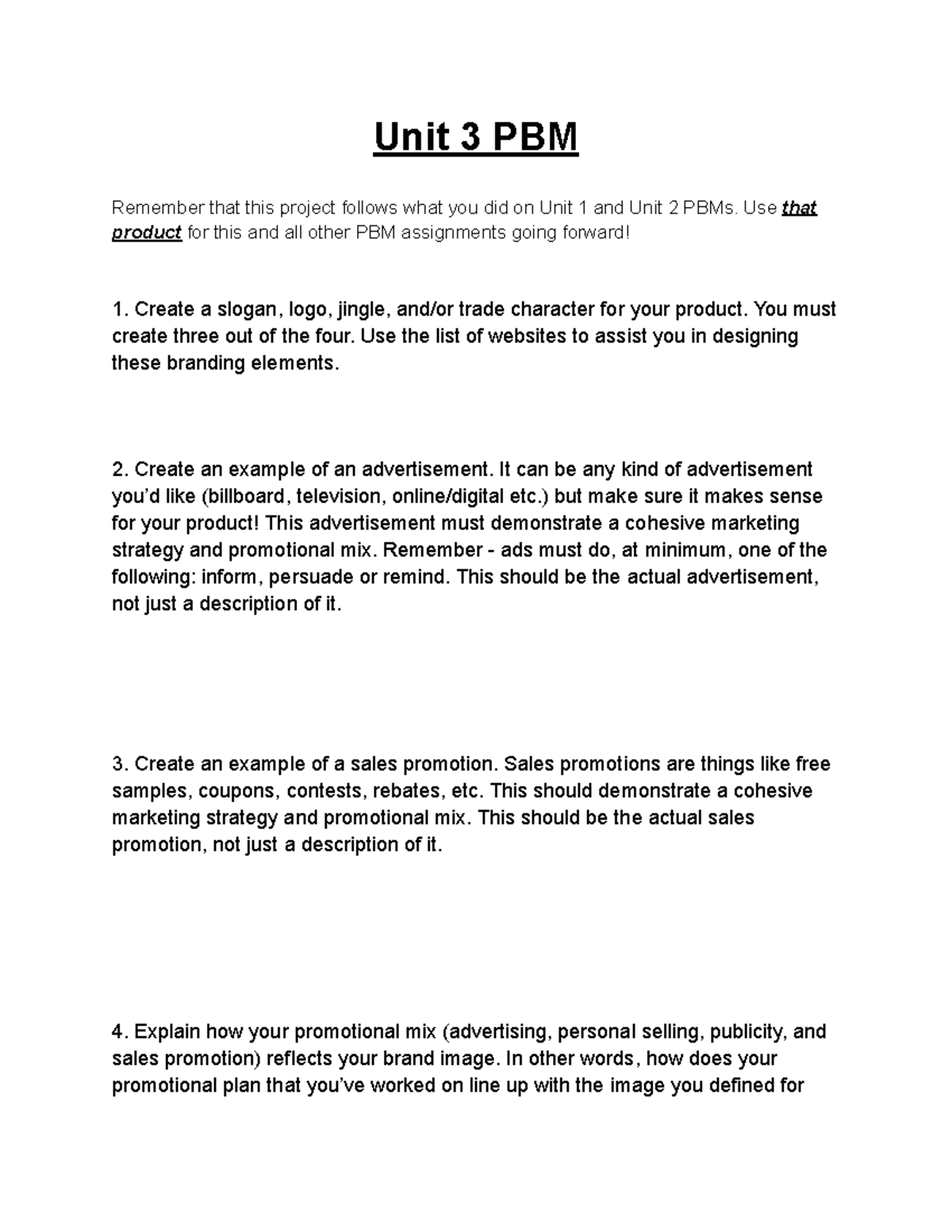 Unit 3 PBM: Branding Strategy for Million-Dollar Business - Studocu