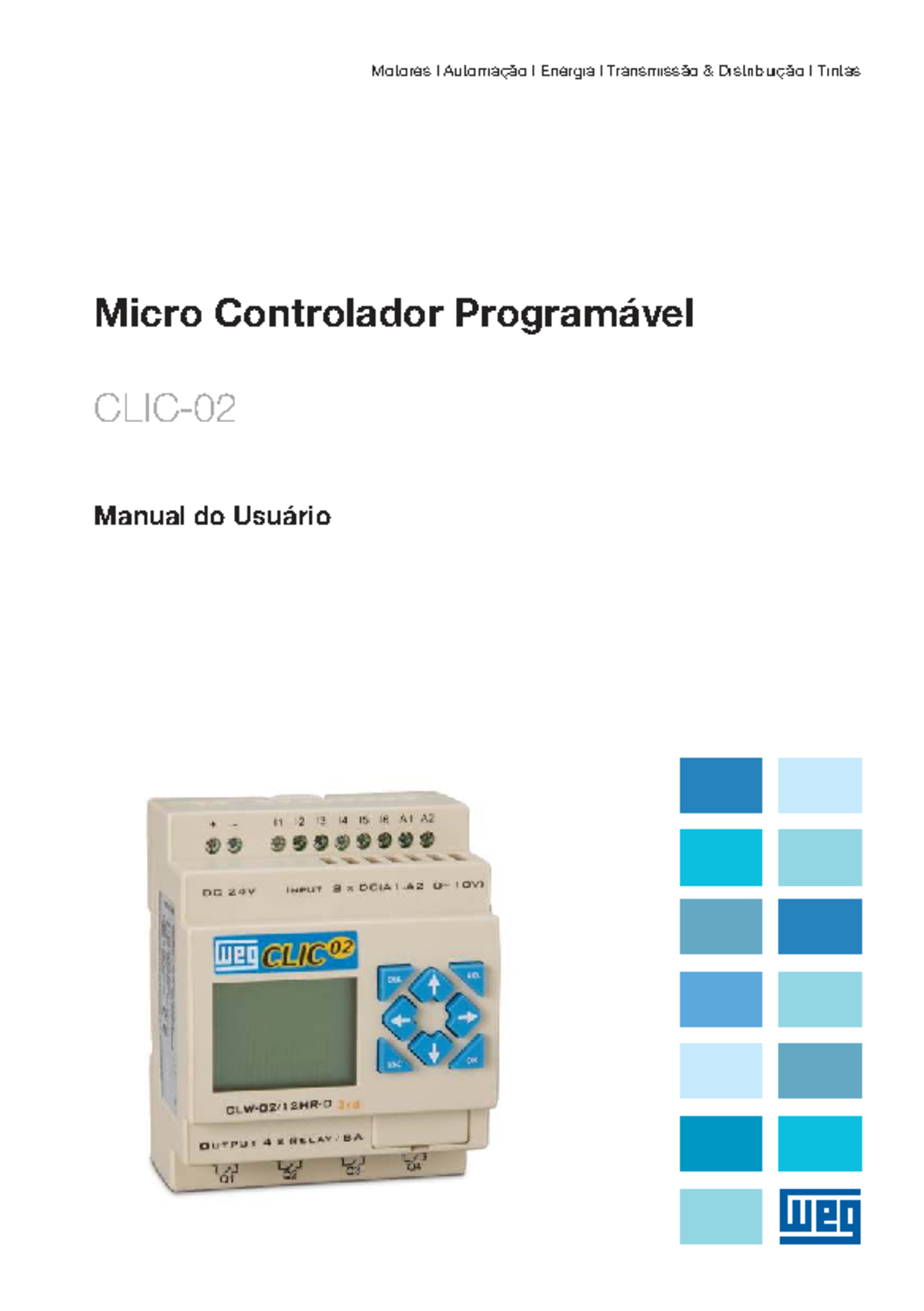 Manual do Usuário: WEG Relé Programável CLIC02 3rd - Segurança e ...