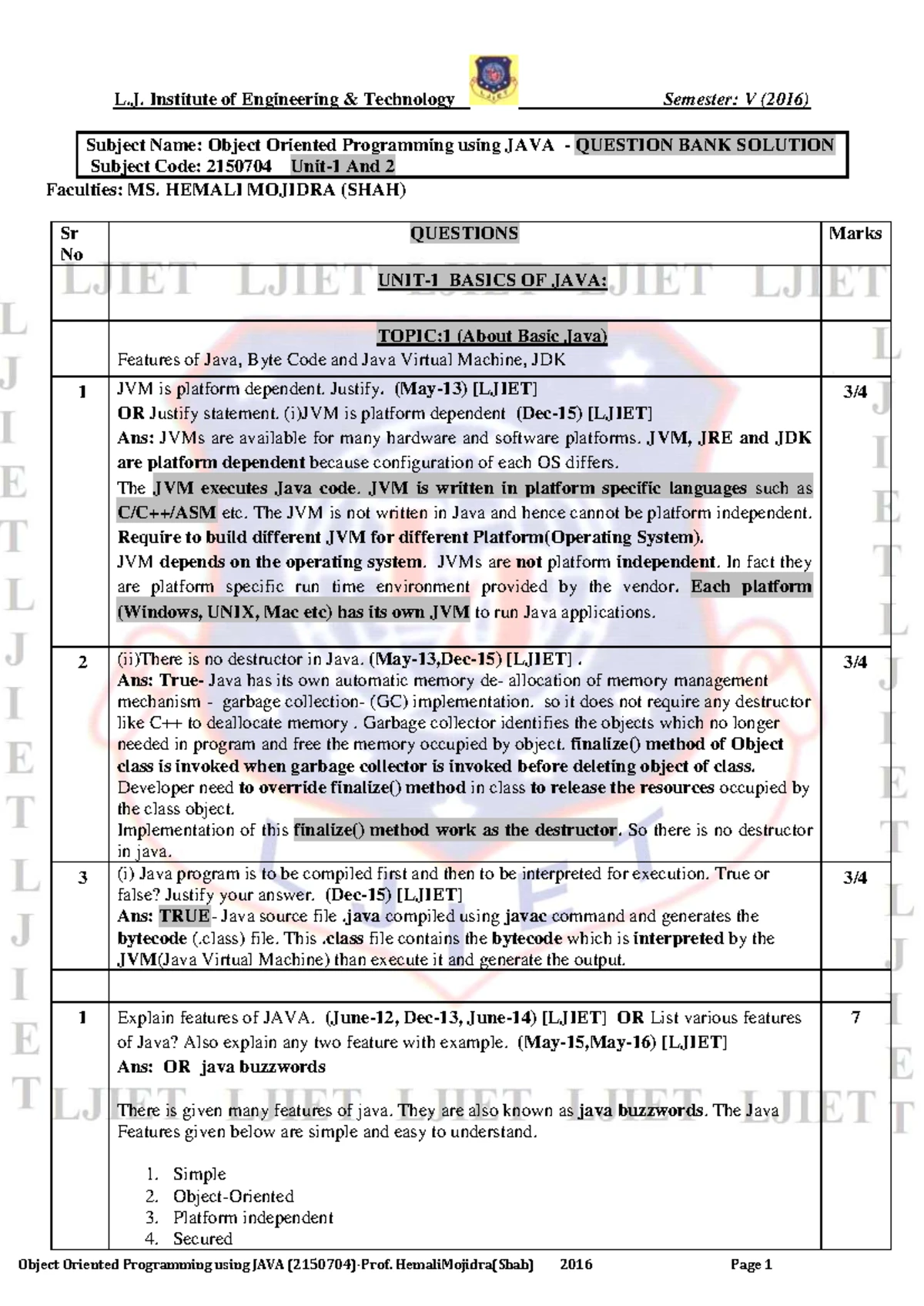 COA 2ACE302 Assignment 1: RTL Statements for Fetch & Decode Operations ...
