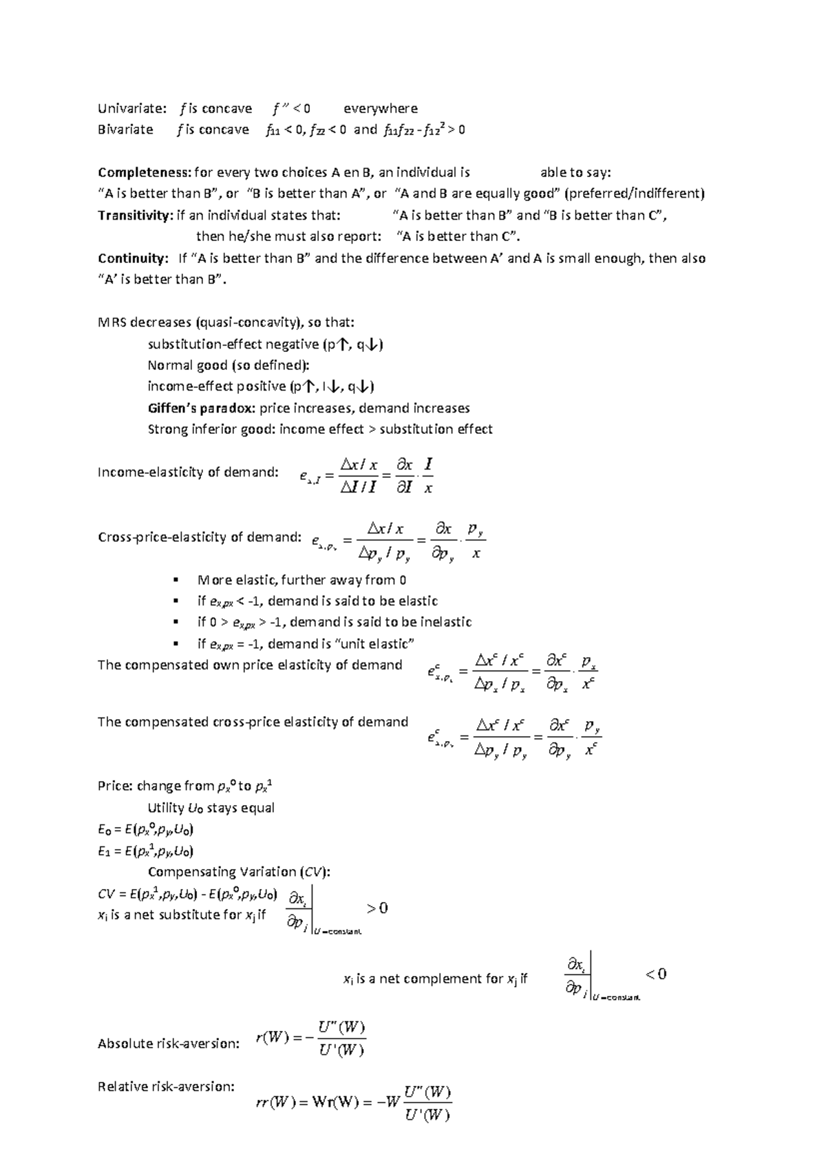 Macroeconomics (ECON 101): Key Formulas and Concepts Overview - Studeersnel