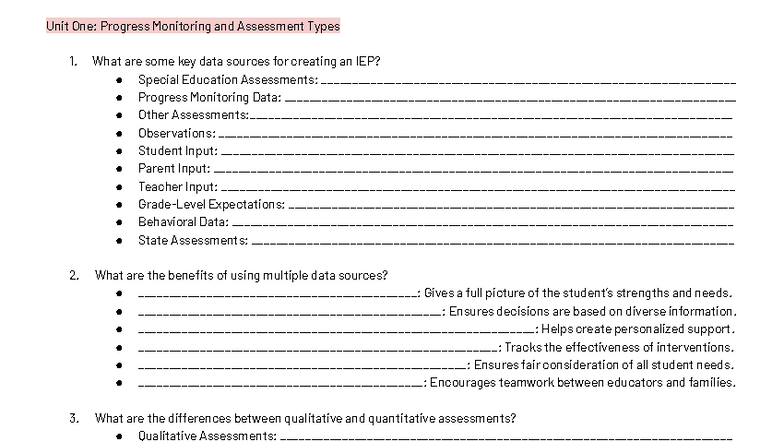 D755 Study Guide: Key Concepts in Special Education Assessments - Studocu