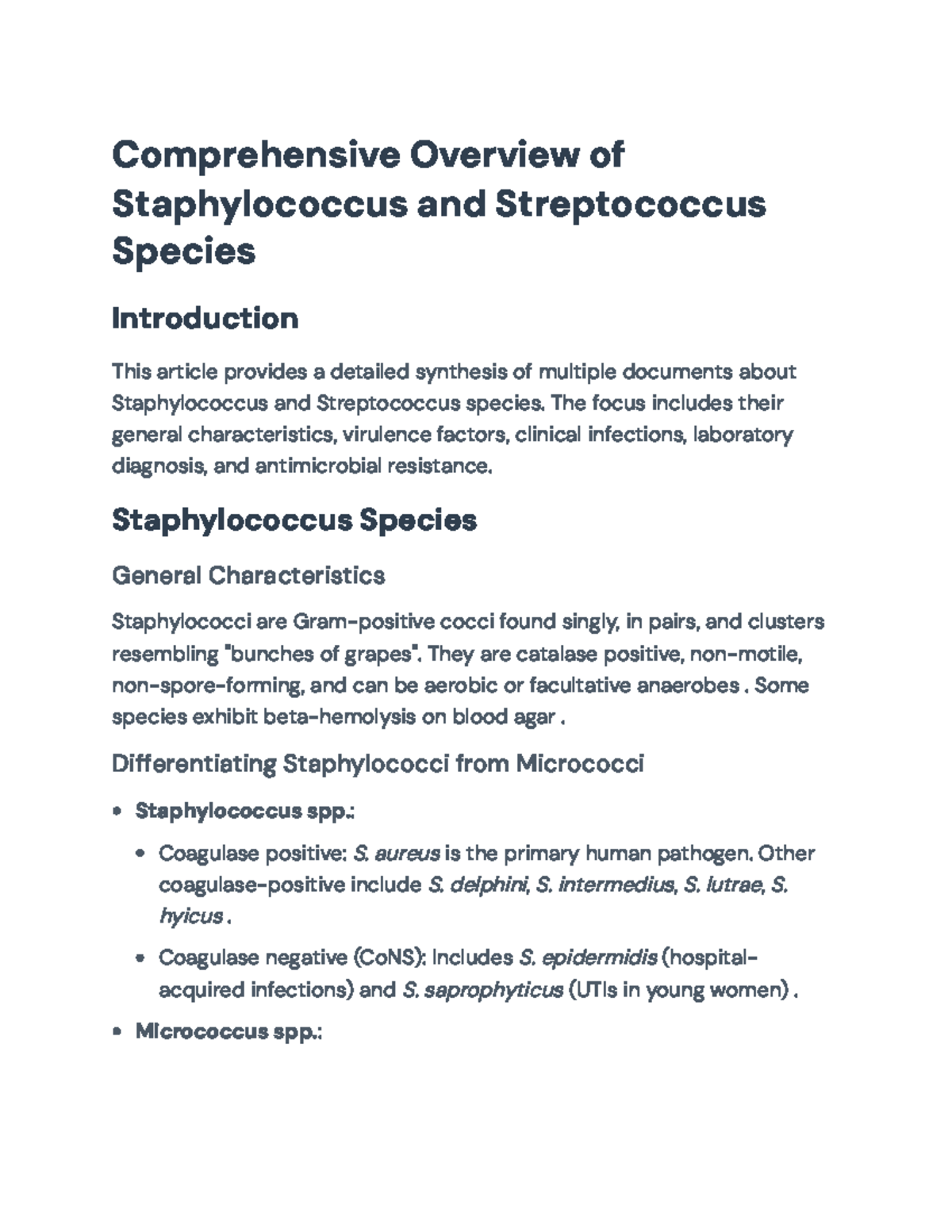 Comprehensive Guide to Staphylococcus & Streptococcus Infections ...