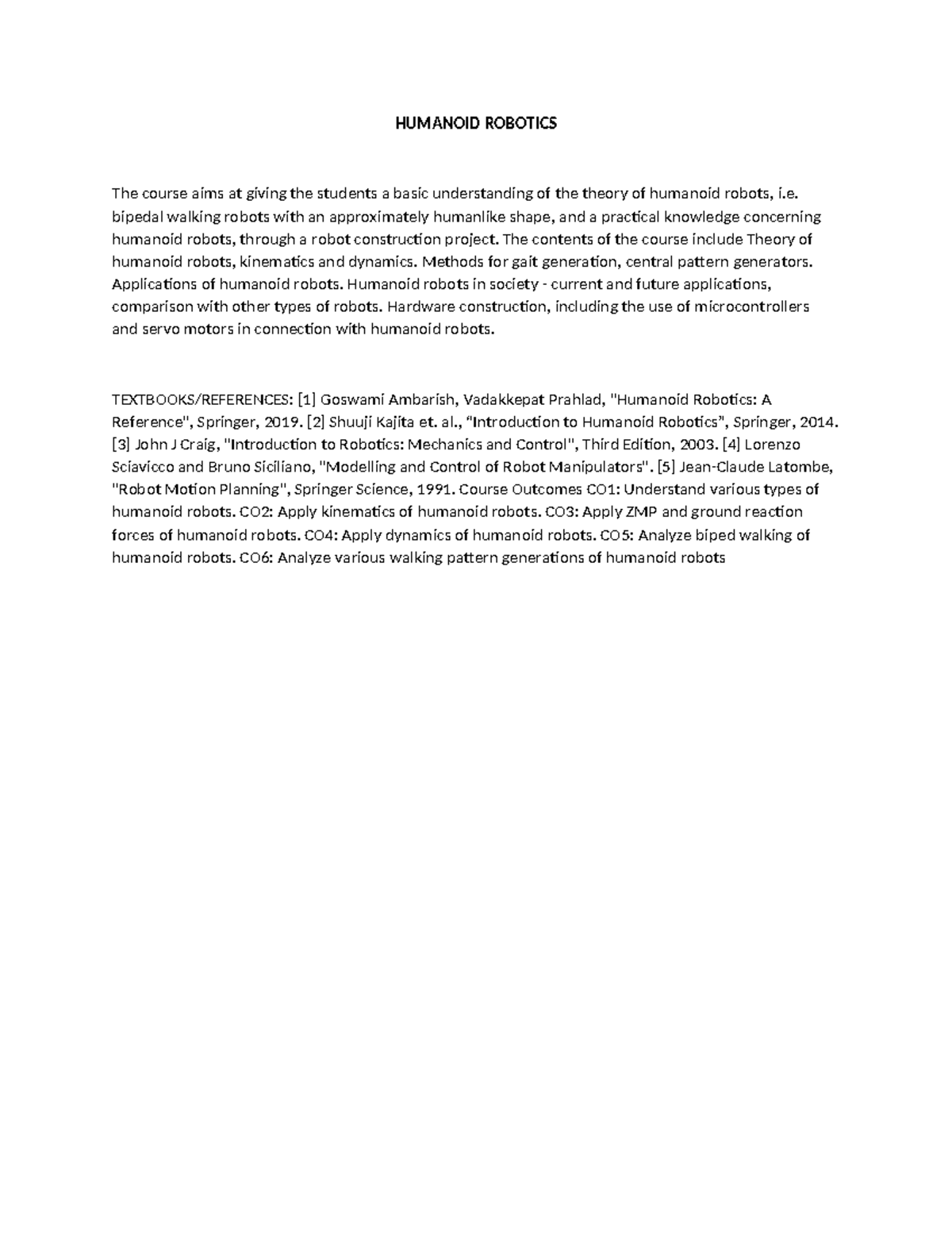 Humanoid Robotics: Understanding Theory & Applications - Introduction ...
