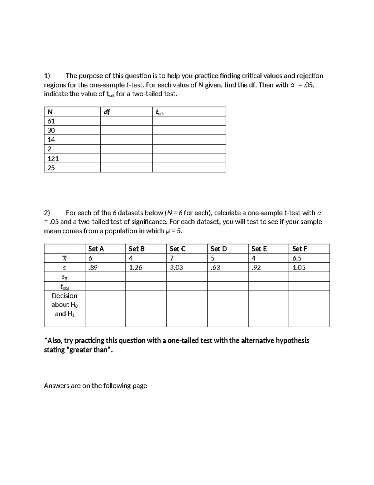 Critical Values and Rejection Regions for Hypothesis Testing (Stat 101 ...