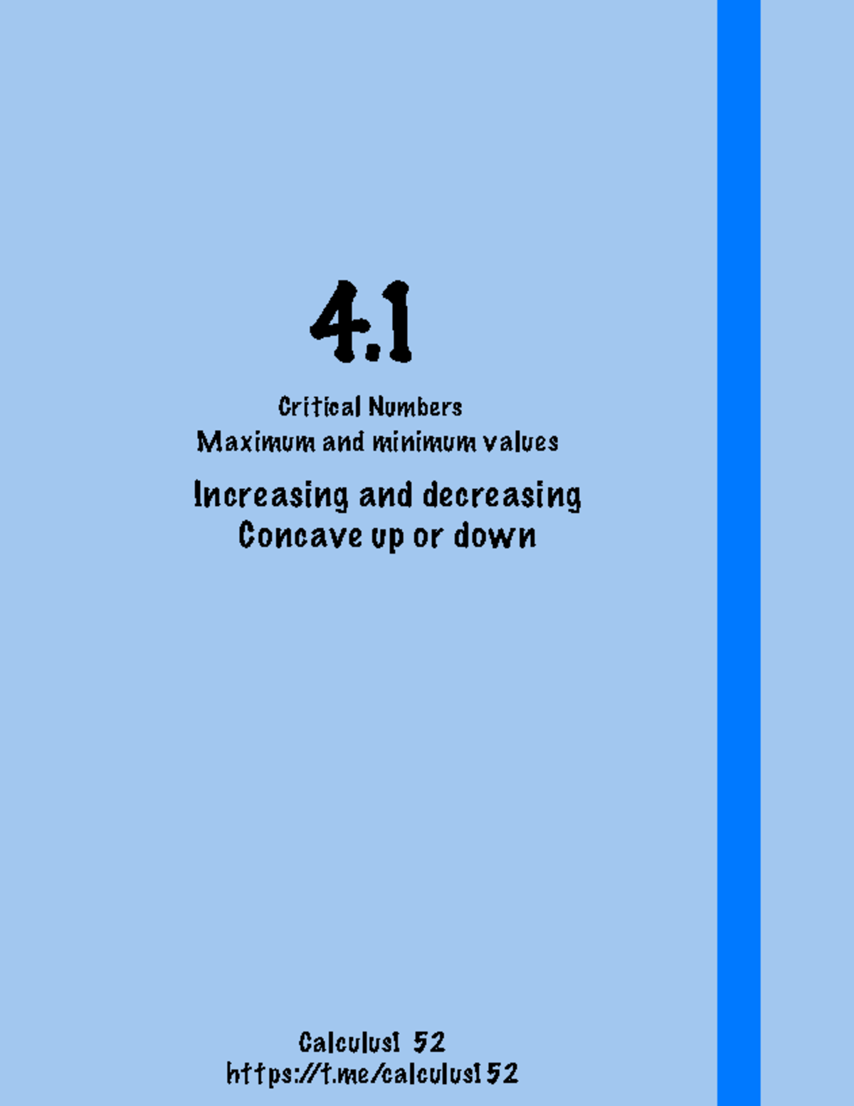 Calculus 1: Critical Numbers, Extrema, and Concavity Analysis - Studocu