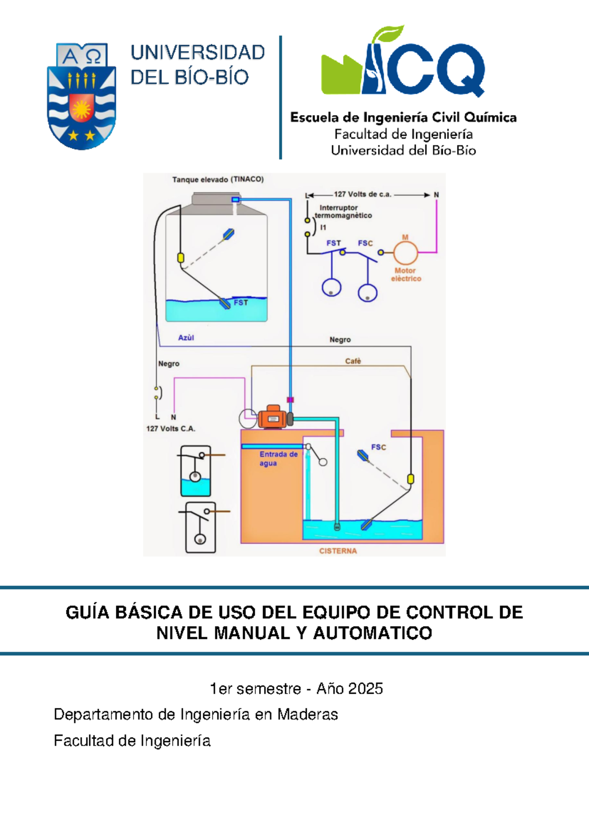 GUÍA BÁSICA DE USO DEL EQUIPO DE CONTROL DE NIVEL PCT50 - 1er Semestre ...