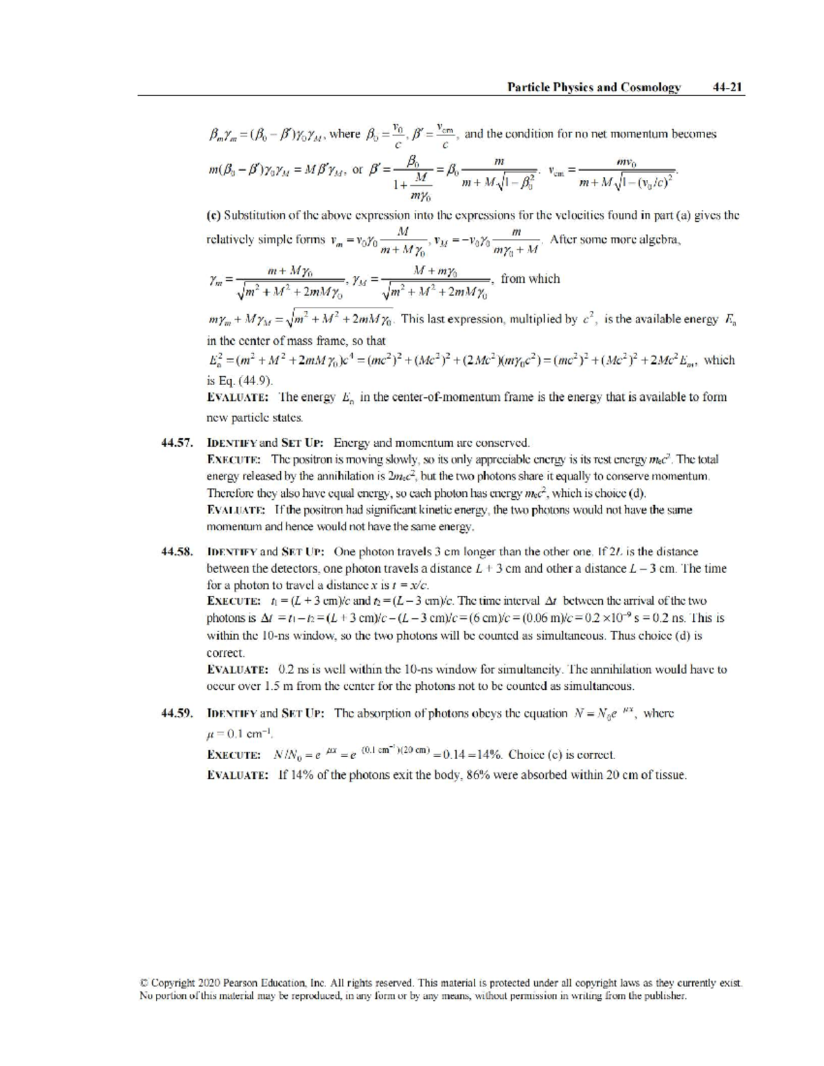 Particle Physics and Cosmology: Solutions for University Physics (15th ...