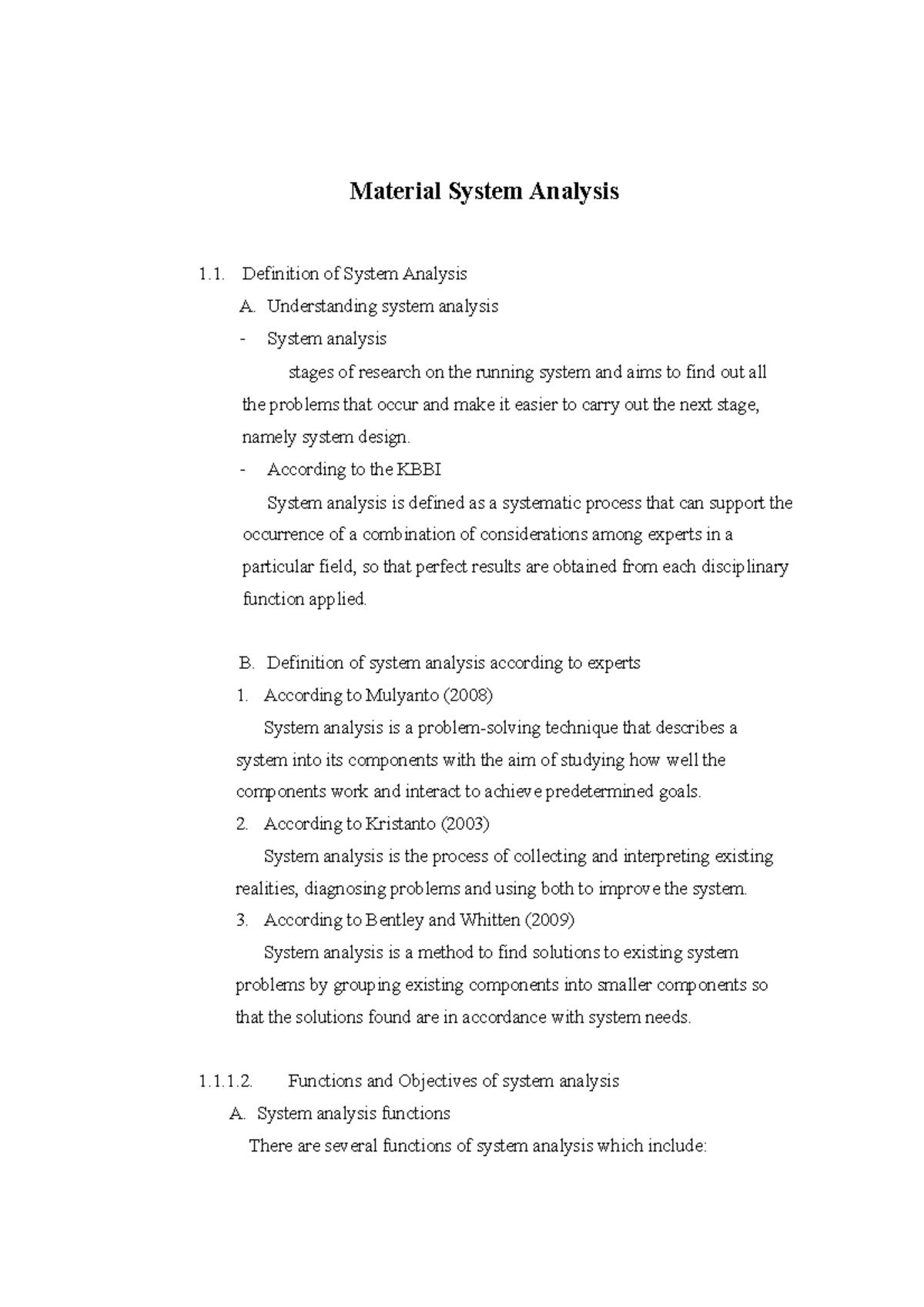 Material System Analysis Overview: Definitions, Functions, and Steps ...