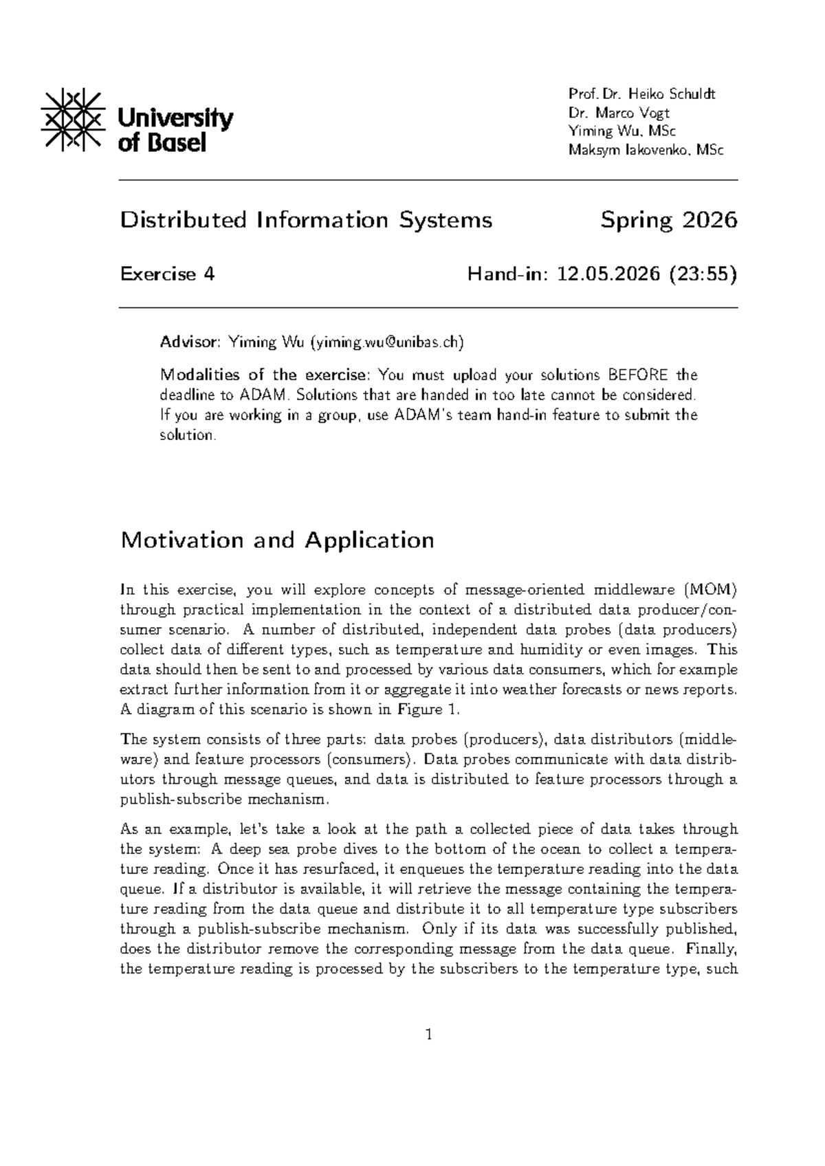 Distributed Information Systems Exercise 4 (DIS 15729) - Middleware ...