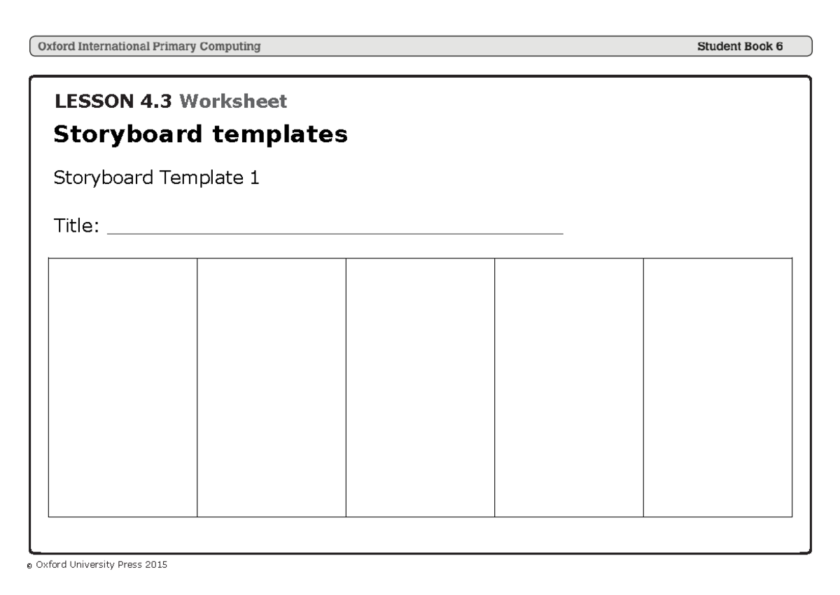 Storyboard templates - Read the preambles - LESSON 4 Worksheet ...