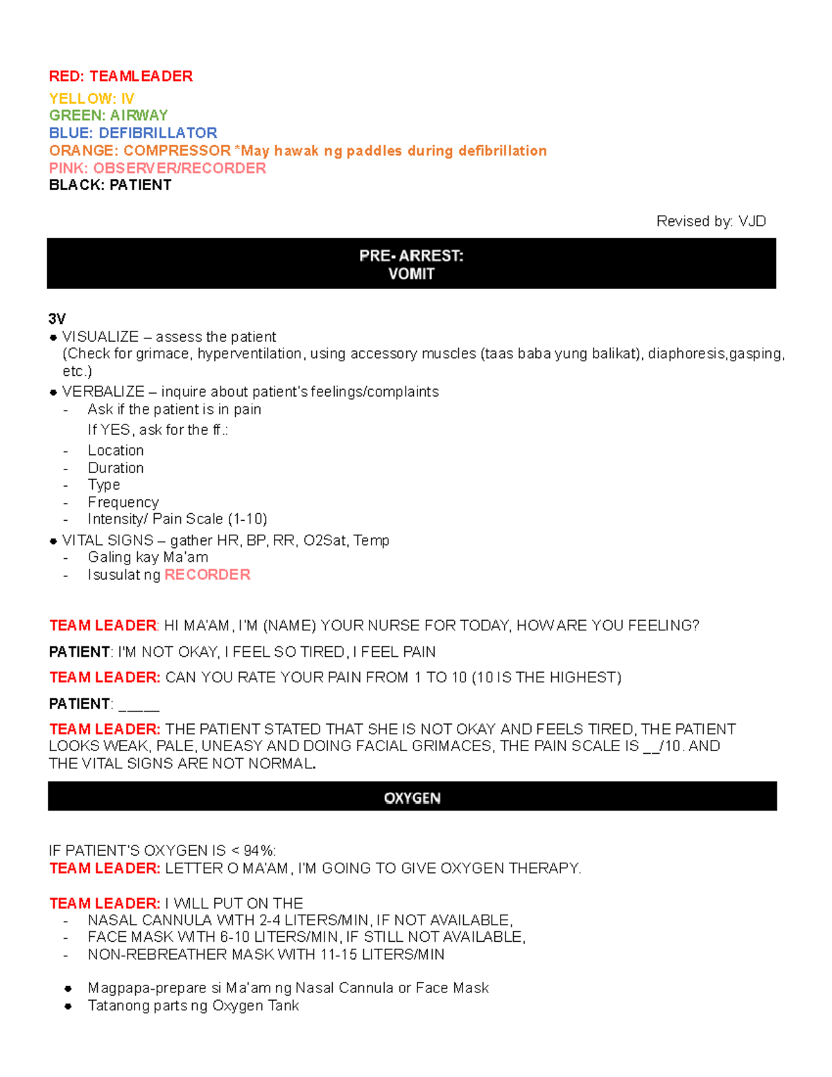 ACLS-A: Emergency Nursing Notes for Advanced Life Support Procedures ...