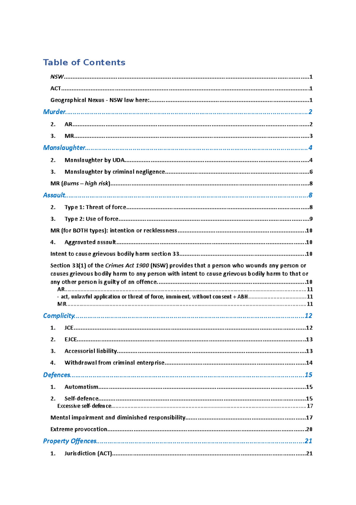 Criminal Law (LAW101) Final Exam Study Guide: Key Concepts and Cases ...