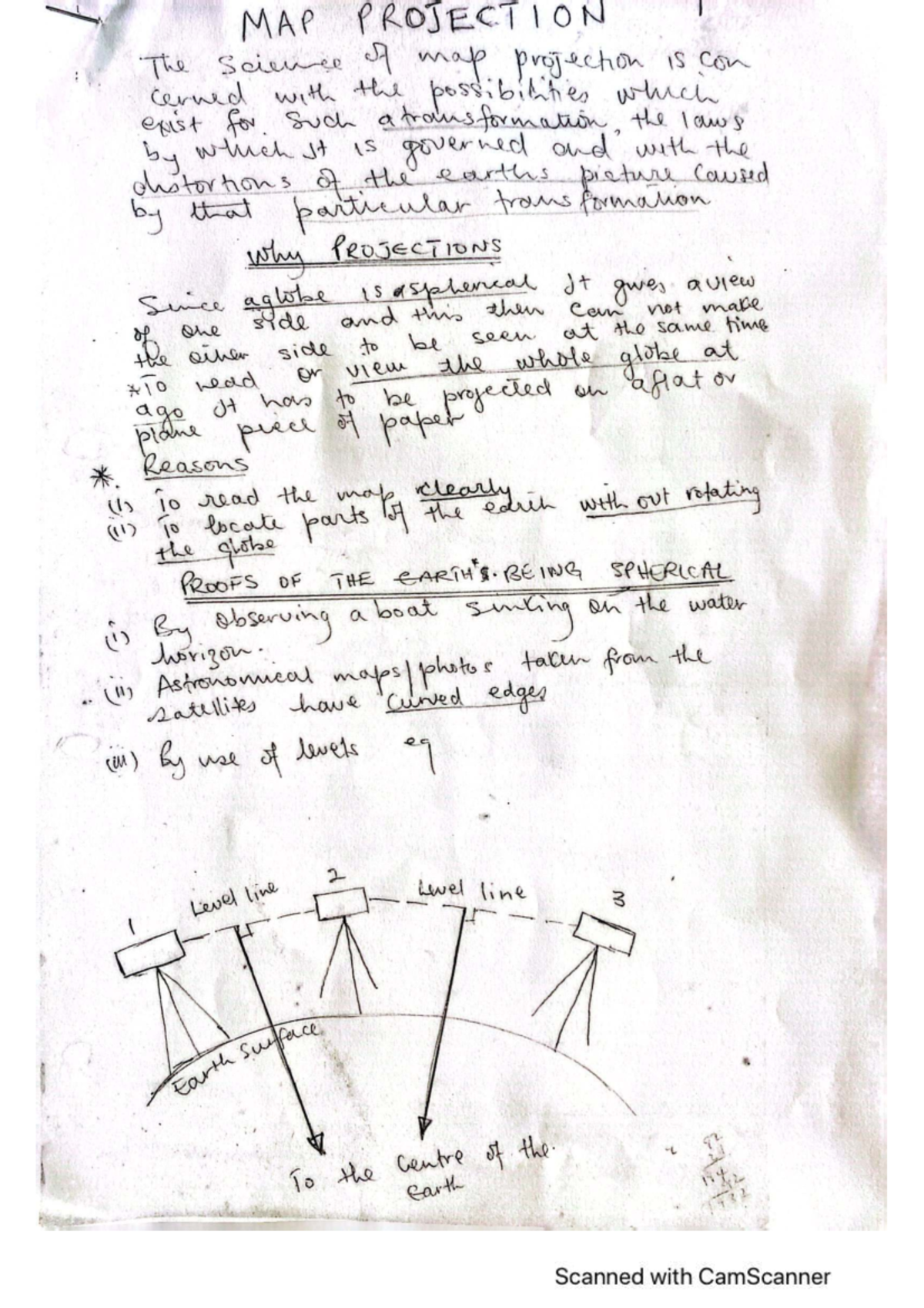 Map Projections and Earth's Geometry: A Study - Studocu