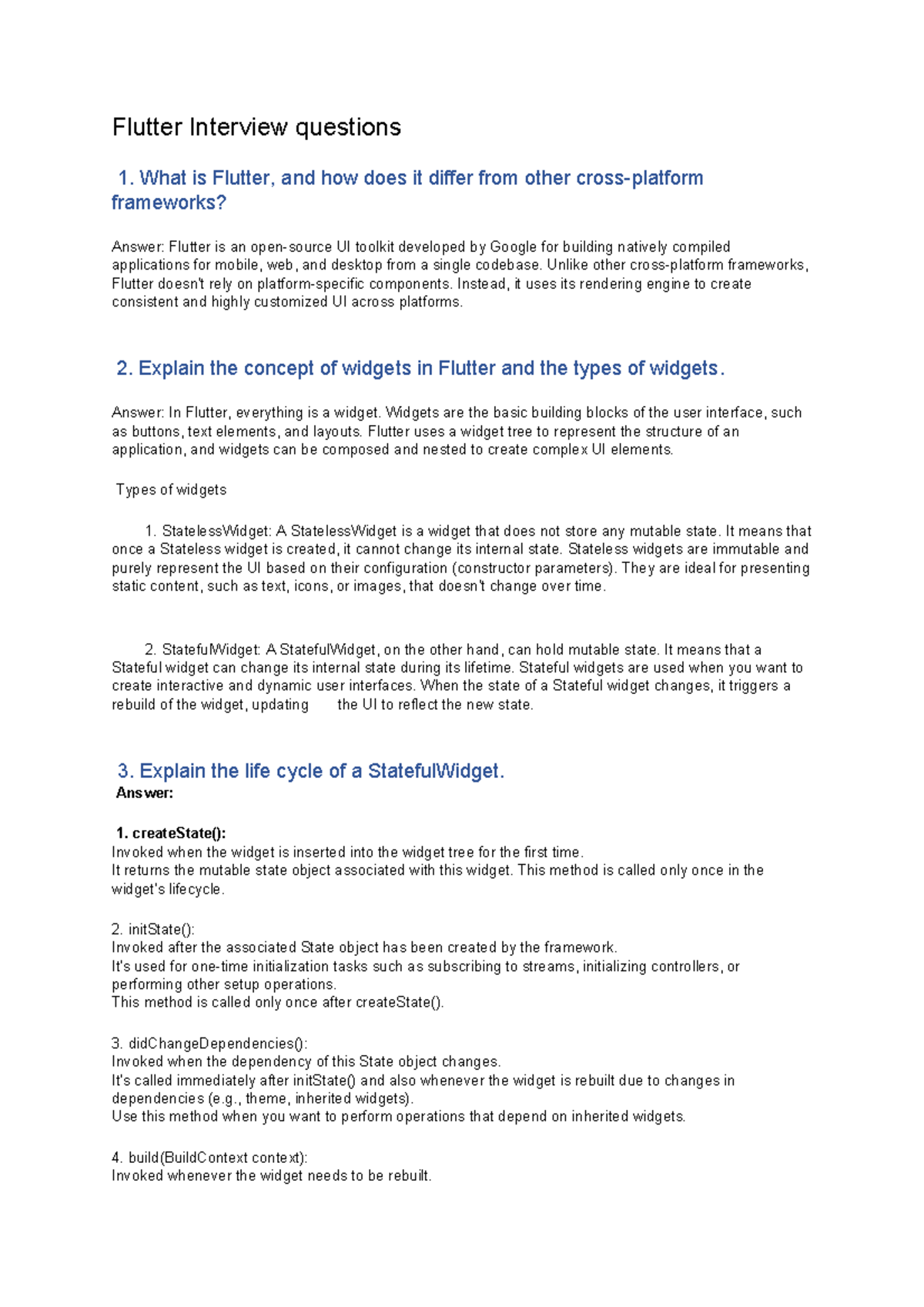 Flutter-Interview-Corp - Flutter Interview questions 1. What is Flutter ...