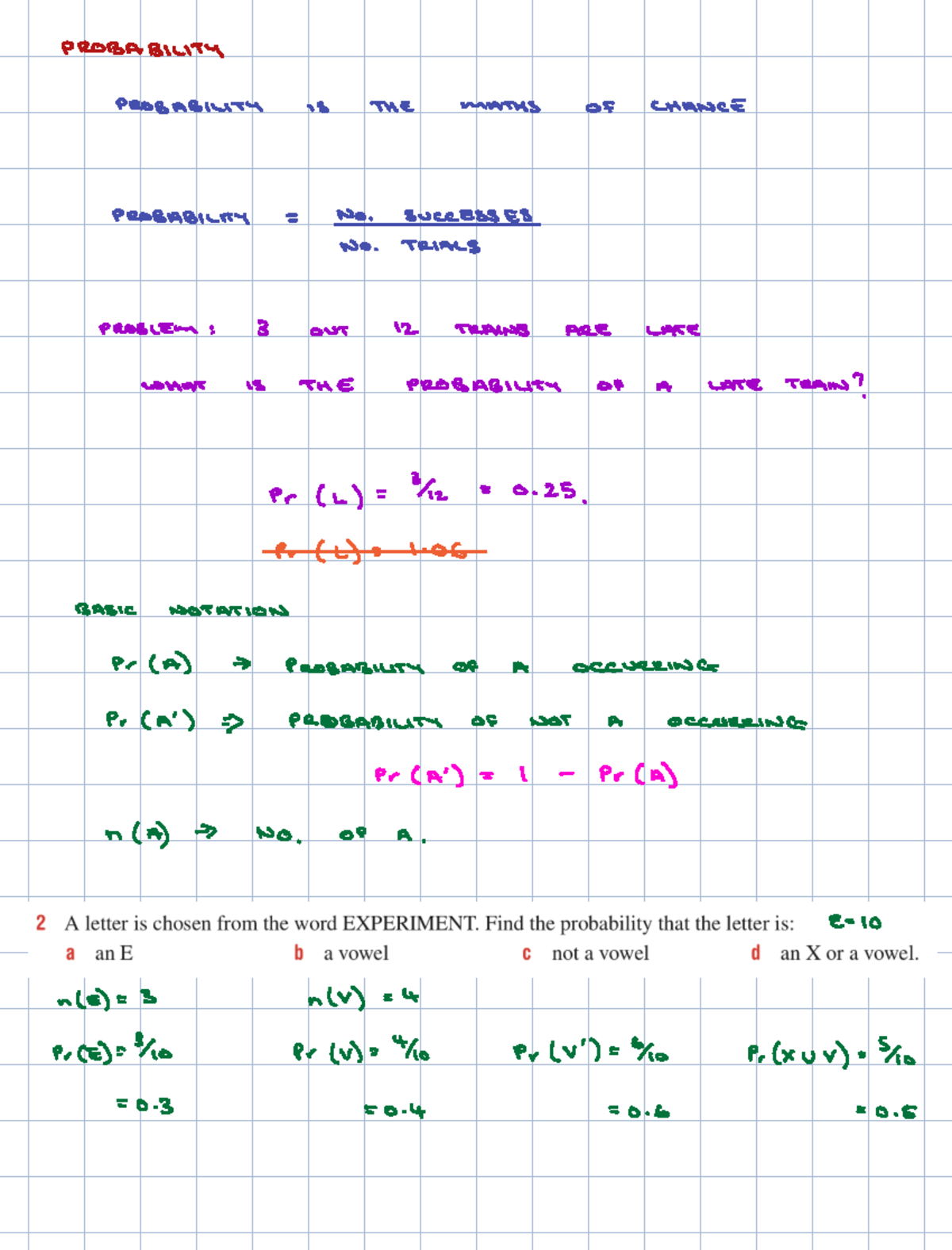 Probability Basics: Understanding Success Rates and Trials (MATH 01 ...