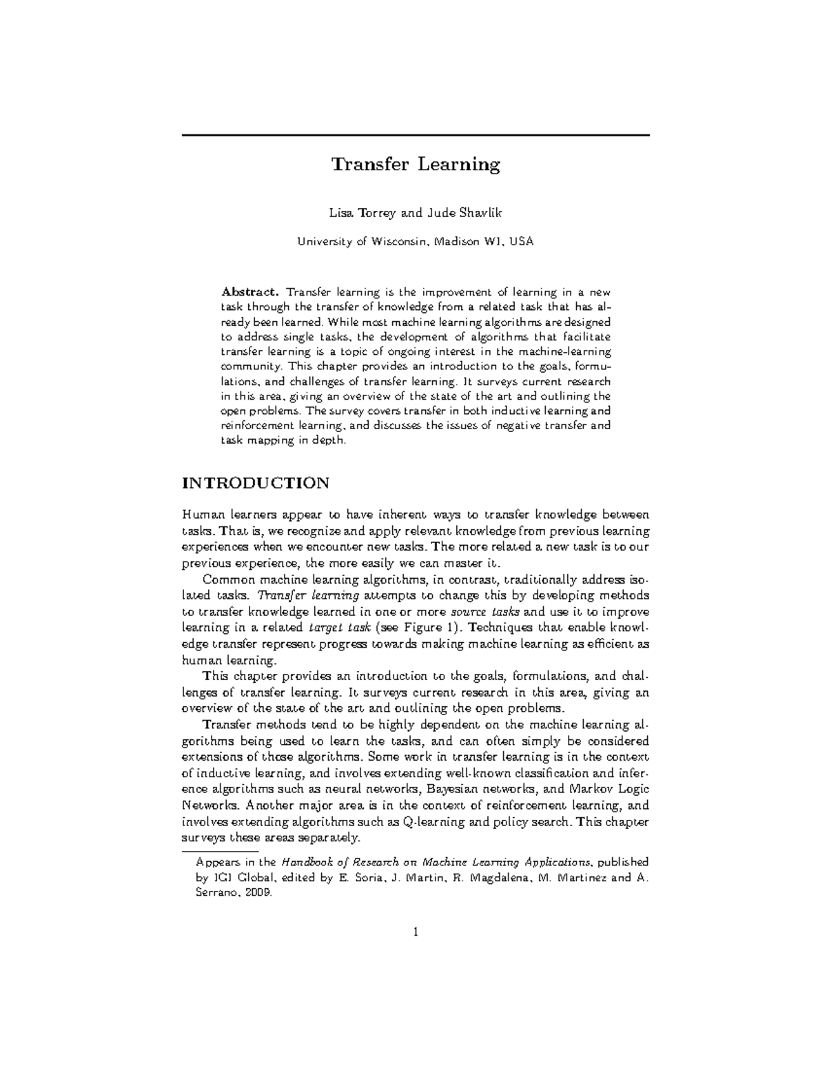 Transfer Learning: An Overview of Techniques and Challenges - Studocu