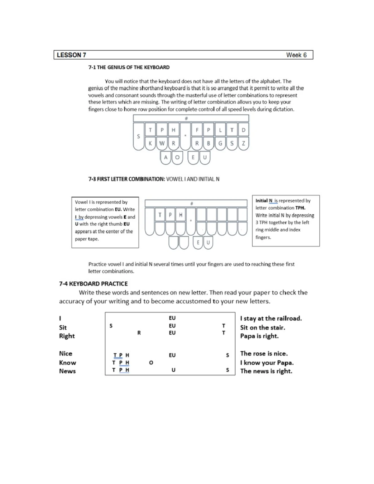 Lesson 5: Foundations of Machine Shorthand (LA 5) - Studocu