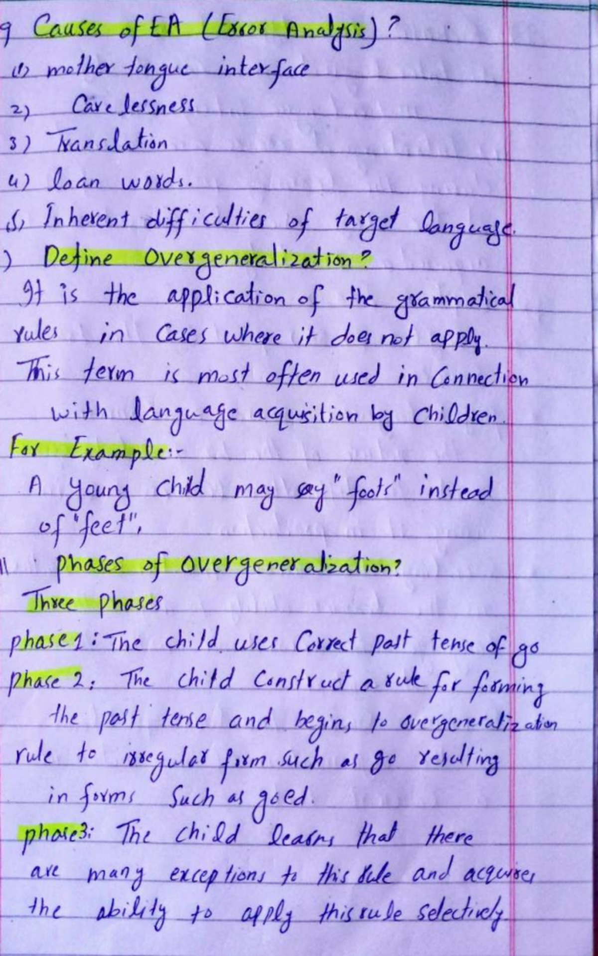 Eng522 - Chapter 5: Error Analysis and Its Causes - Studocu