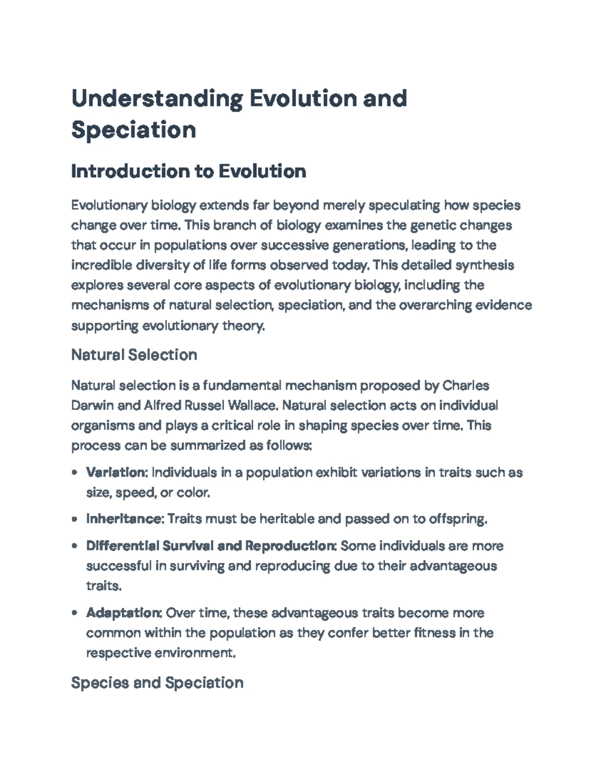Understanding Speciation Mechanisms and Types in Evolutionary Biology ...