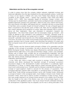Ecological Modernization - Ecological modernization From the mid- 1980s ...