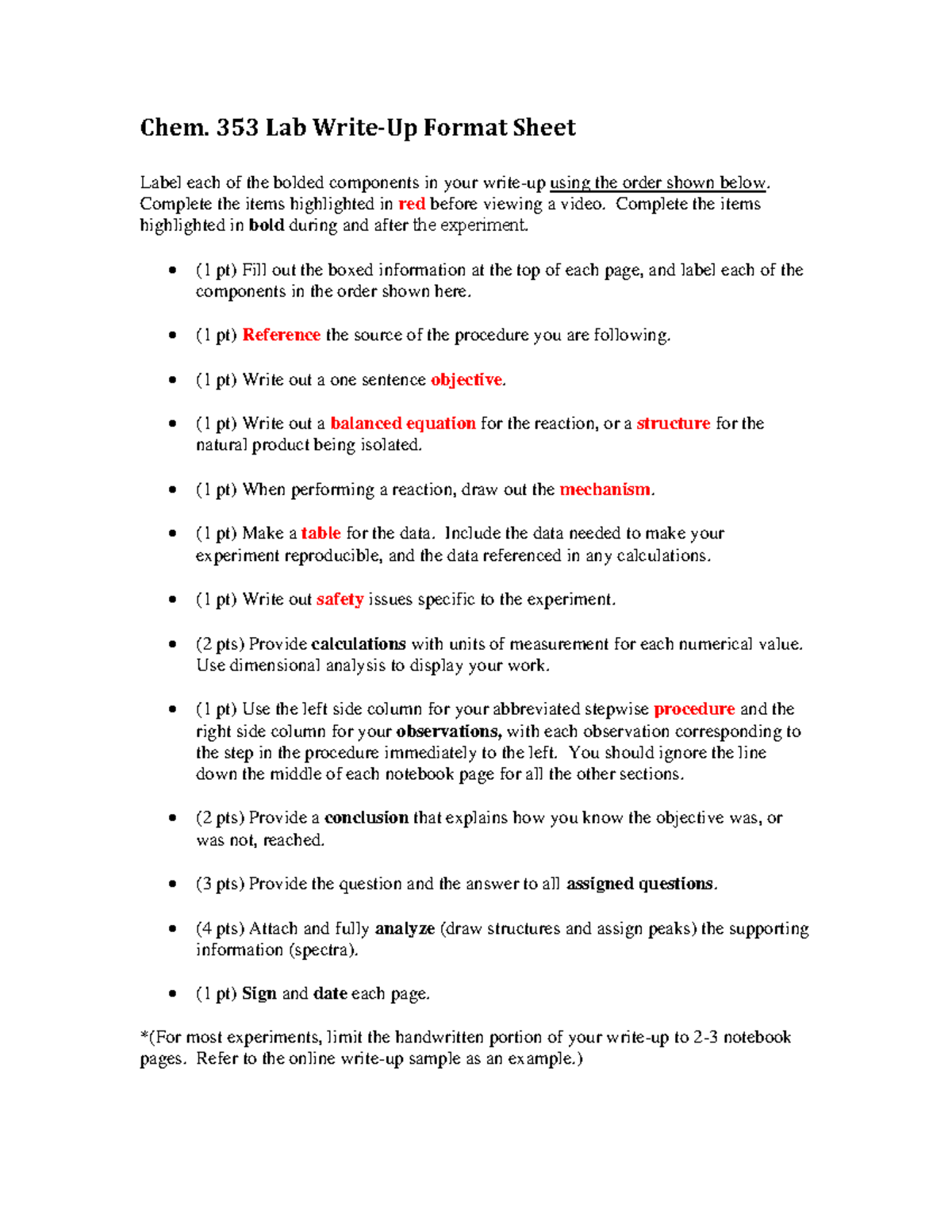 FE W21 - Fischer Esterification Lab Format and Procedure Guide - Studocu