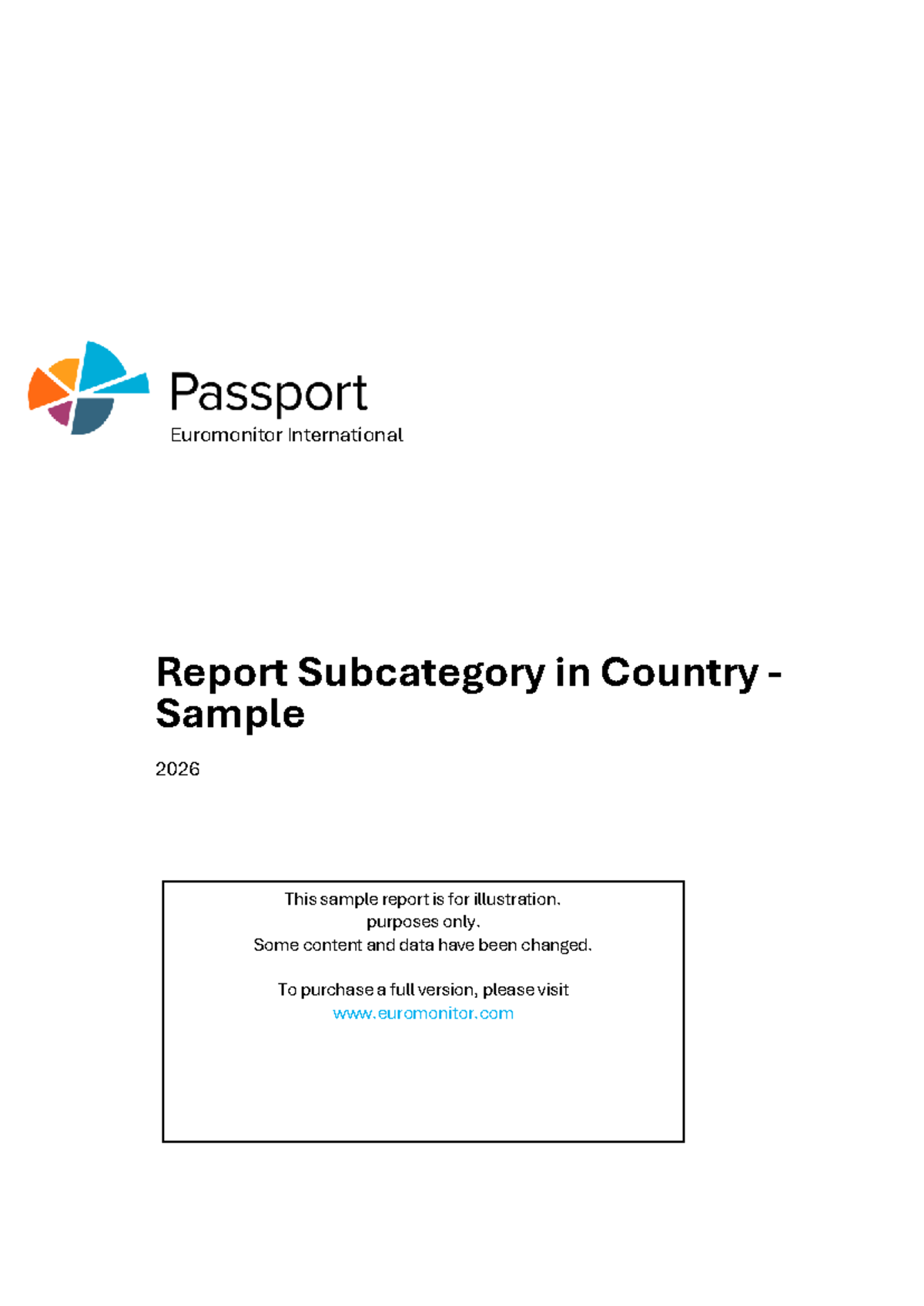 Euromonitor International Subcategory Sample Report 2026 - Studocu