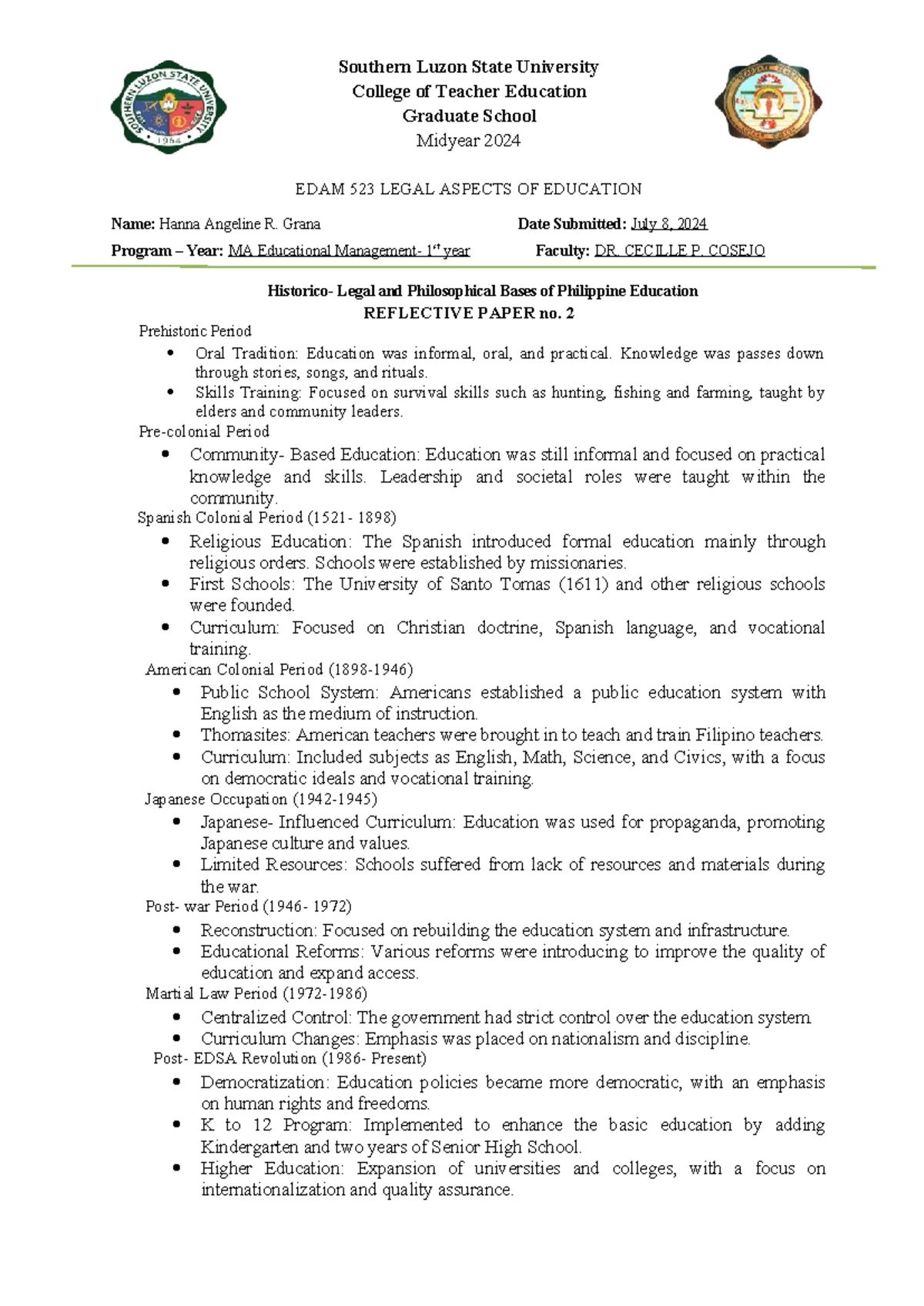 SHS Immersion Parent/Guardian Consent Form - April 2024 - Studocu