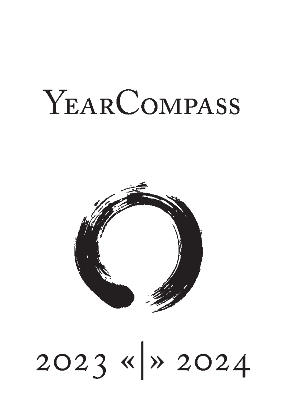 En GB Year Compass booklet A4 printable - 2023 «|» 2024 YearCompass ...