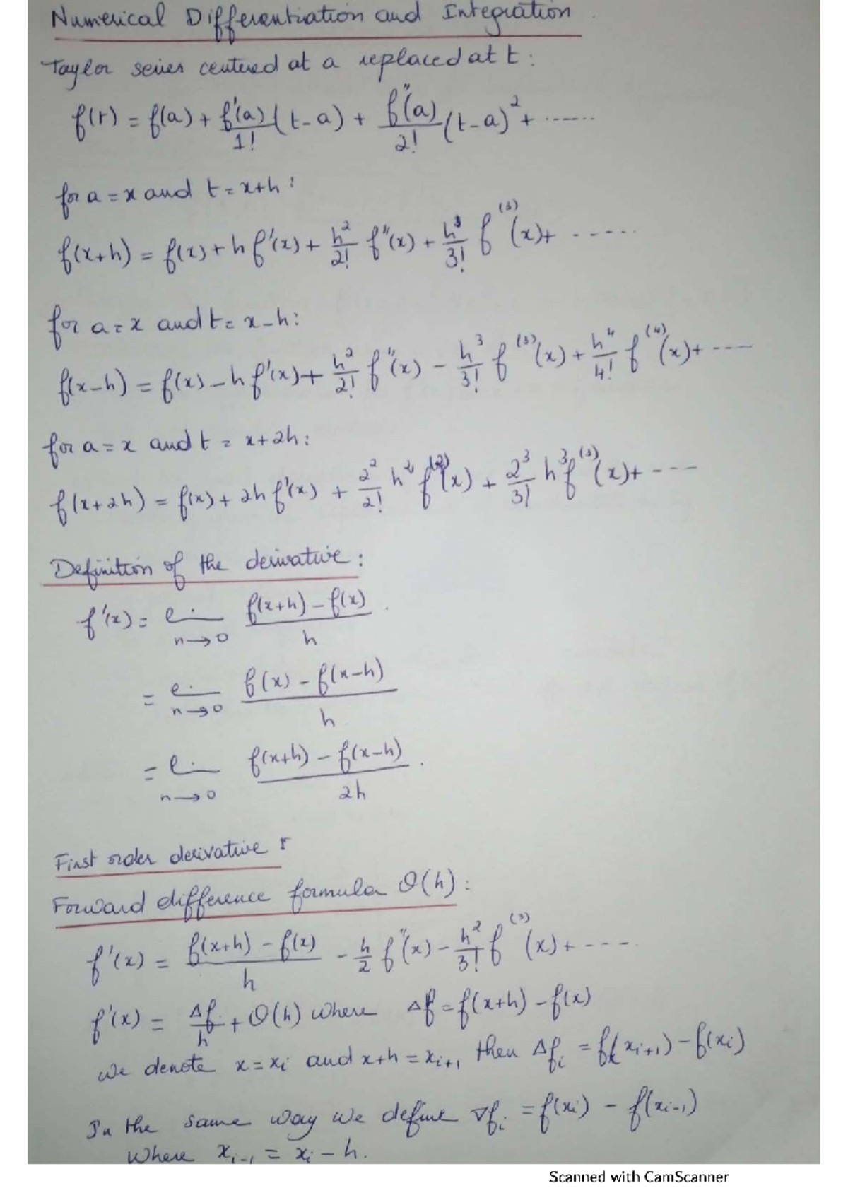 Numerical Differentiation and Integration: Methods and Approximations ...