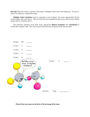 ACS Practice-Max - Gen Chem 1 ACS practice exam - How many neutrons are ...