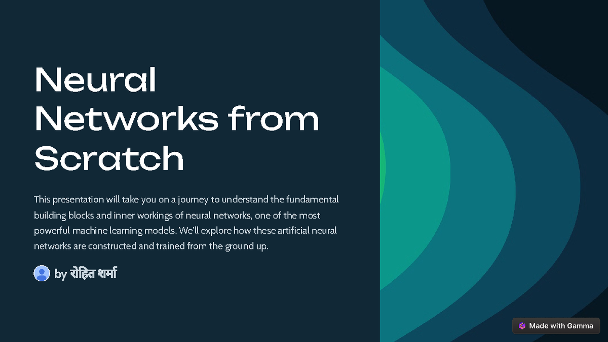 Neural Networks from Scratch: Understanding Fundamentals and ...