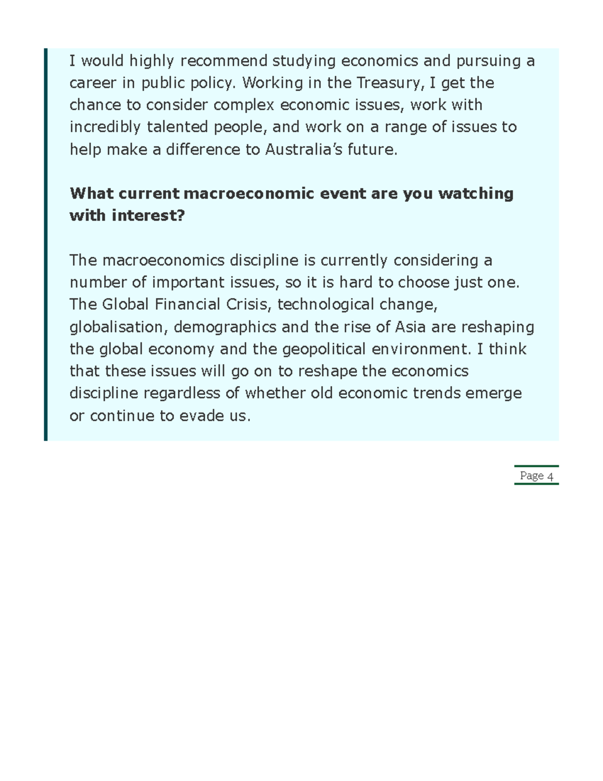 ECON 101: Current Macroeconomic Trends and Public Policy Insights - Studocu