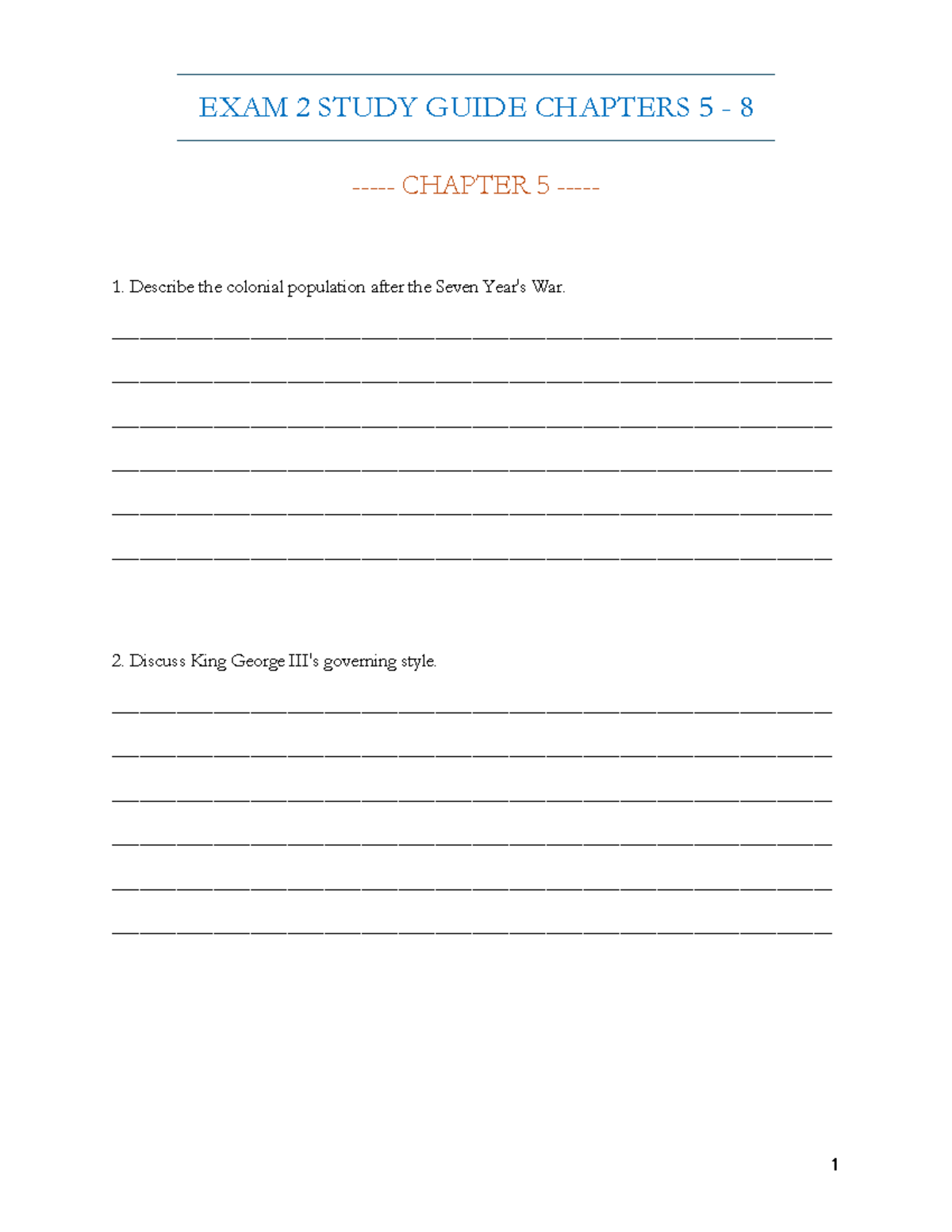 Exam 2 Study Guide: Key Concepts from Chapters 5-8 - Studocu
