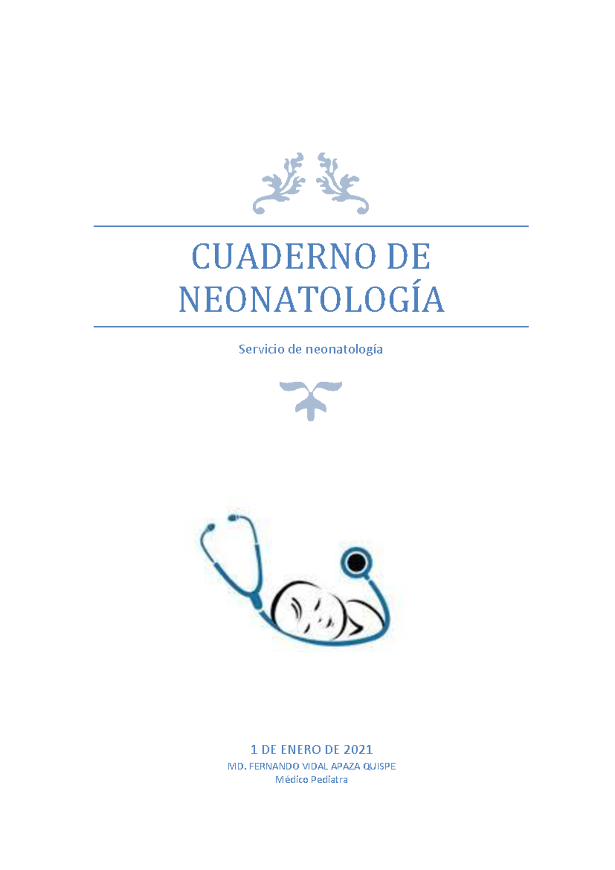 Cuaderno de Neonatología - Contenido Médico Esencial para RN - Document Preview