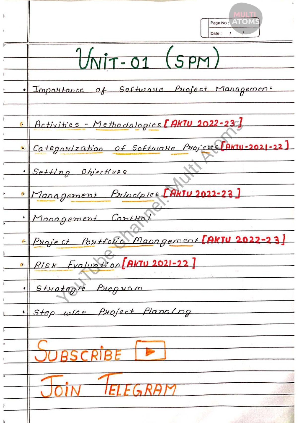 SPM U-1: Comprehensive Notes on Software Project Management Techniques ...