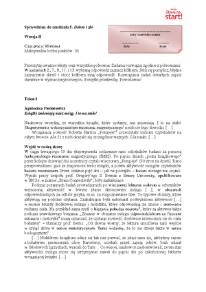 Test pol - test z języka polskiego - Test sprawdzający z języka