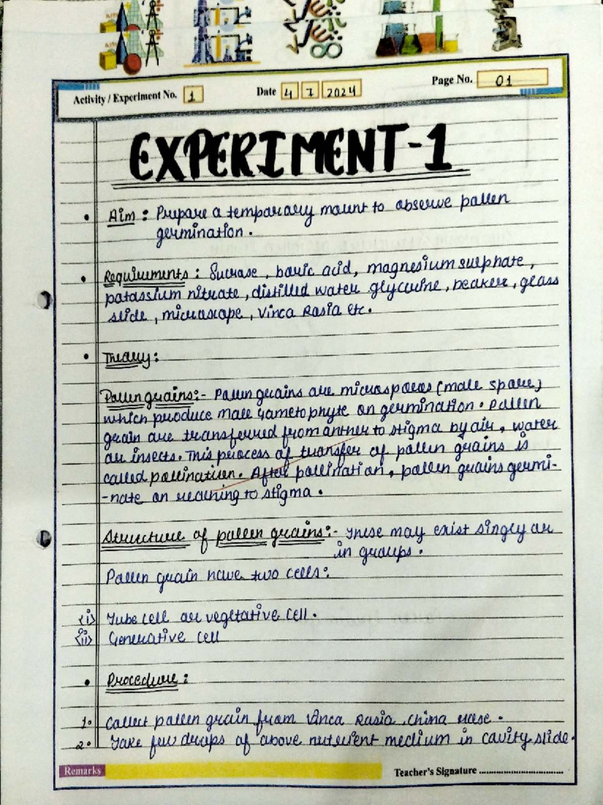 Lab Manual for Biology (BIO 101) - Studocu