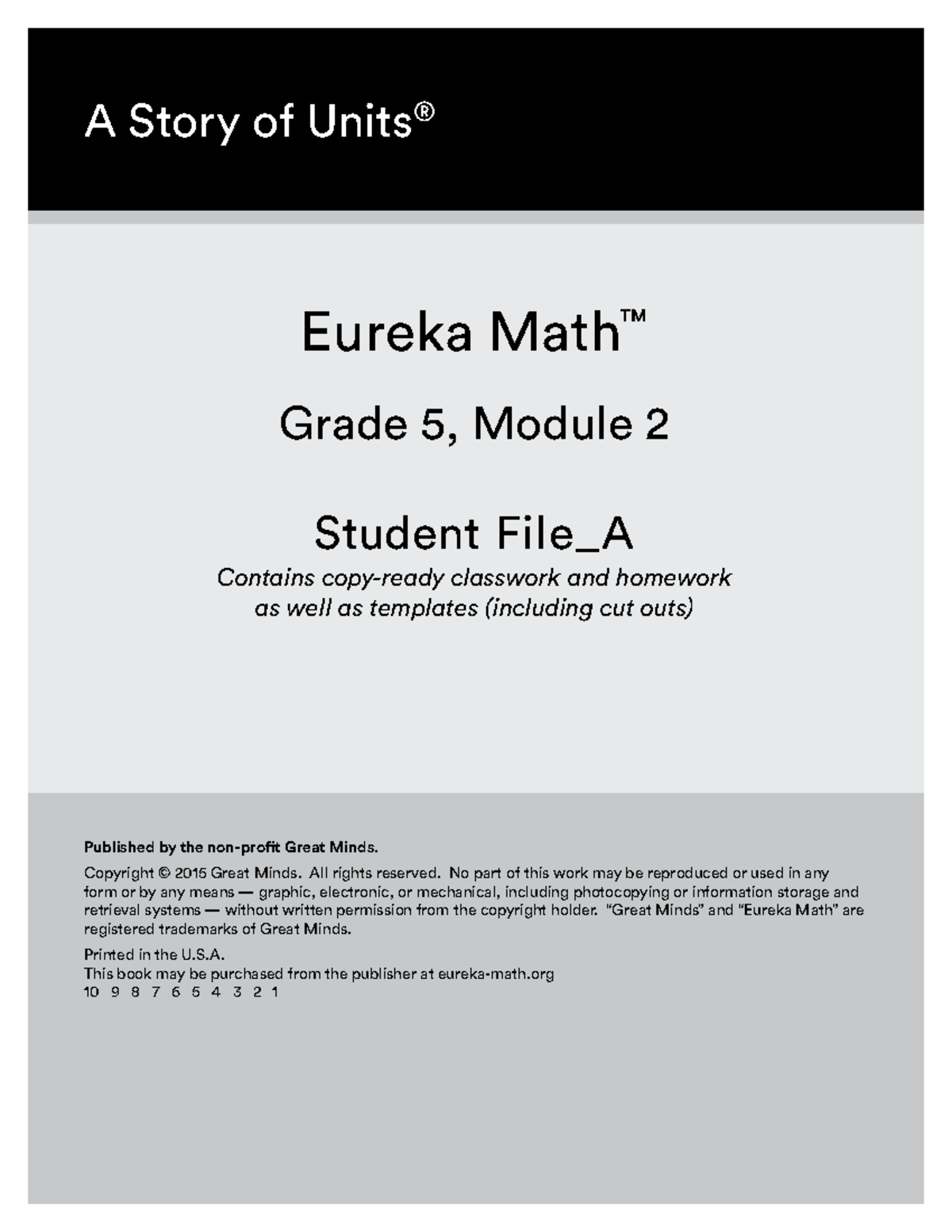 Eureka Math Grade 5 Module 2: Classwork & Homework Resources - Studocu