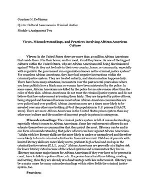CJ 120 Module 8 project 3 - CJ 120 Module 8 Project 3 Subject: Making a ...